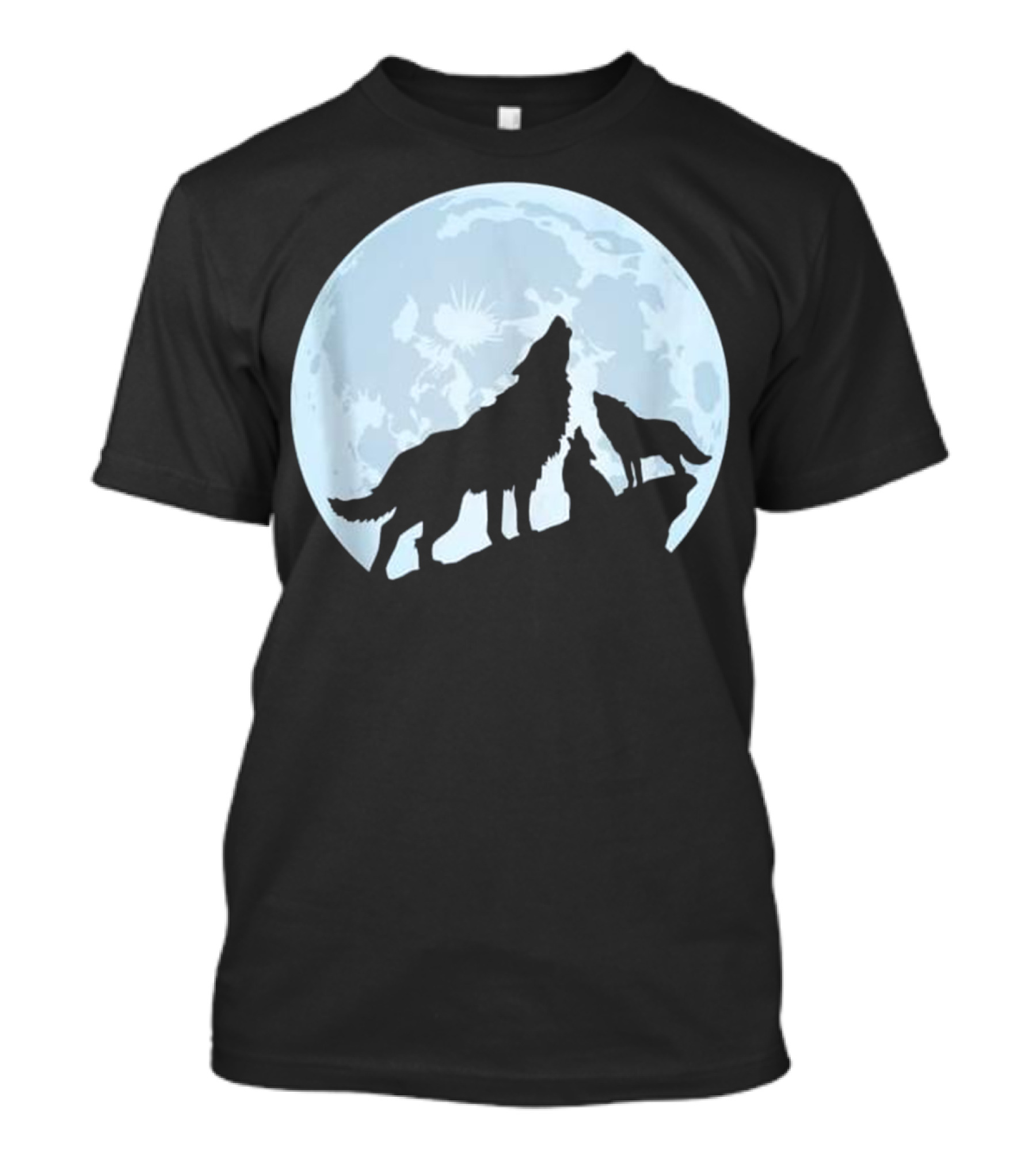Wolf Howling At The Full Moon Trio T-Shirt