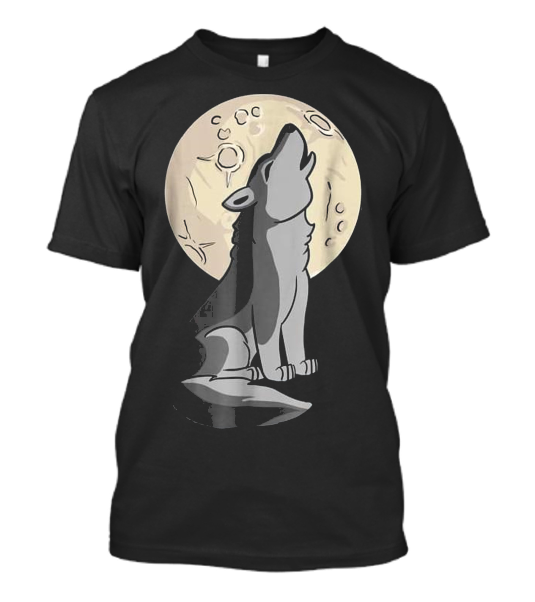 Cute Baby Wolf Howling At The Moon Costume T-Shirt