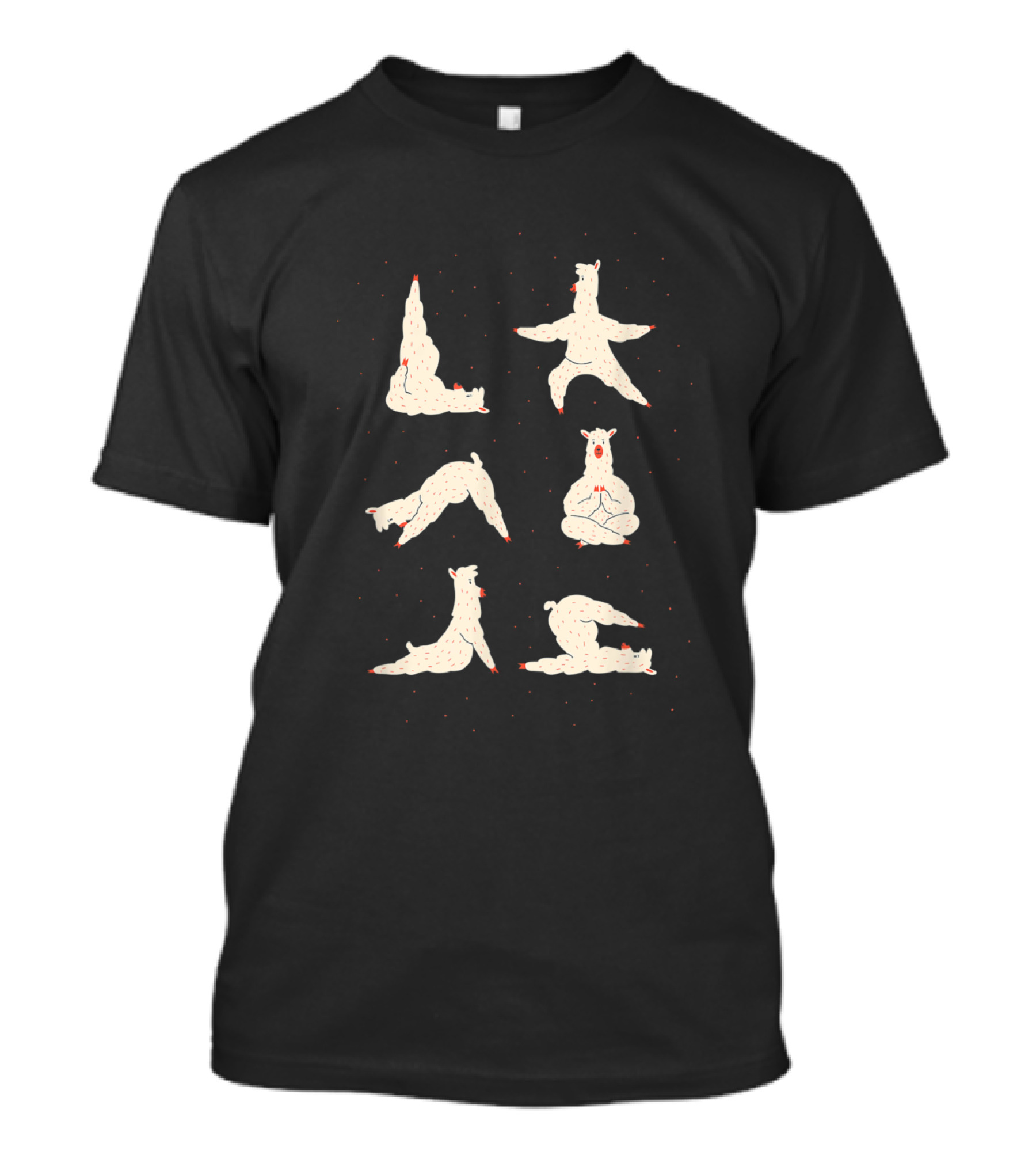 Funny Llama Yoga Namaste Fitness Poses T-Shirt