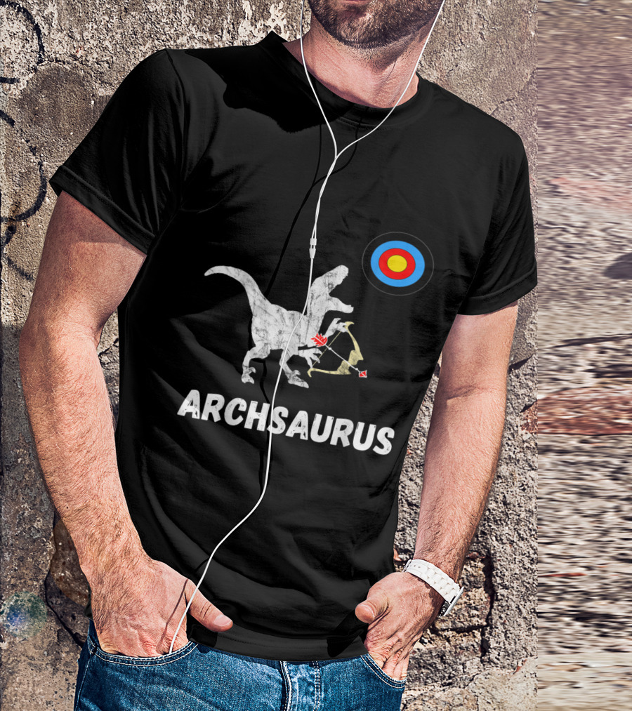 Archery Dinosaurs Archsaurus Trex Crossbow Shooting Hunt T-Shirt