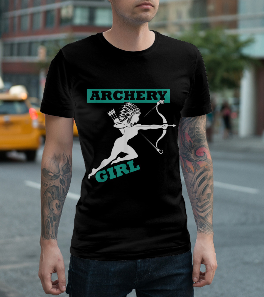 Archery Girl With Bow And Arrows T-Shirt