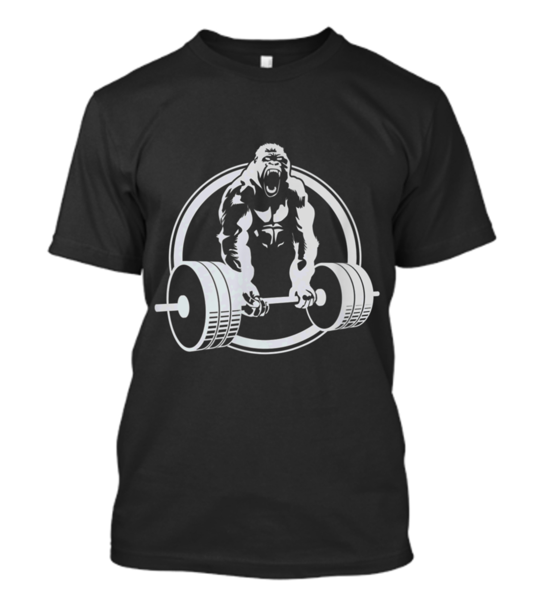 Gym Gorilla Lifting Fitness Workout Power Strength T-Shirt