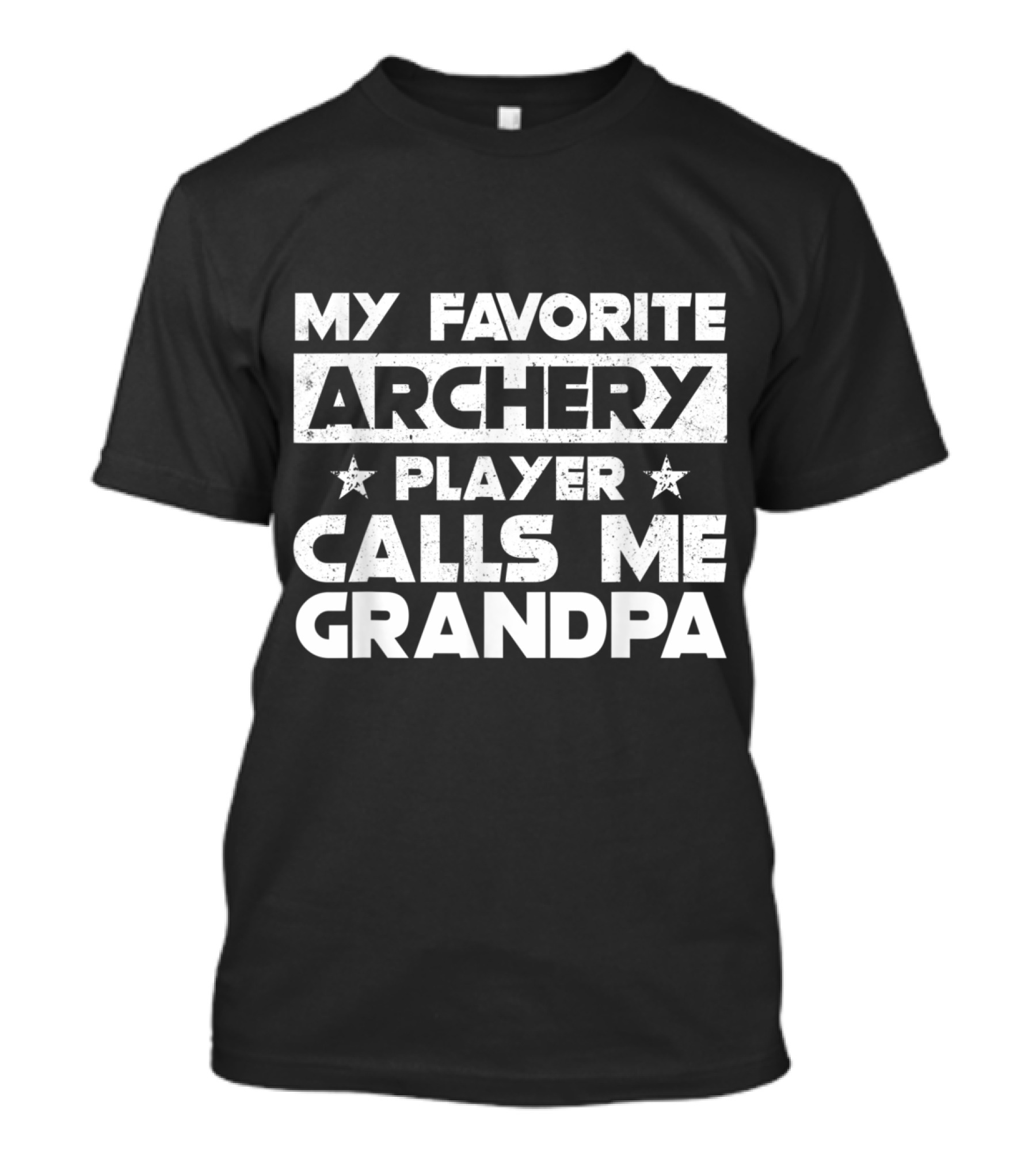 My Favorite Archery Player Calls Me Grandpa Birthday Grandfather T-Shirt