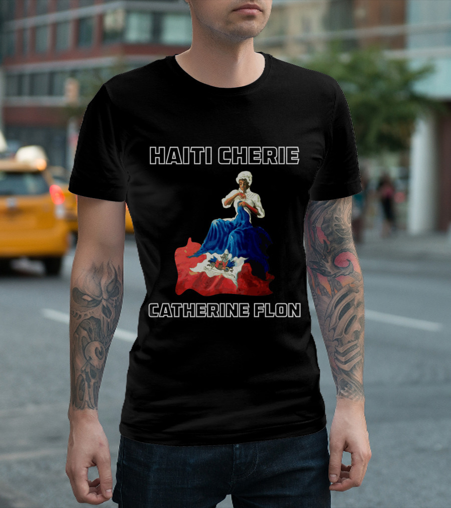 Haiti Cherie Catherine Flon Sewing Flag T-Shirt