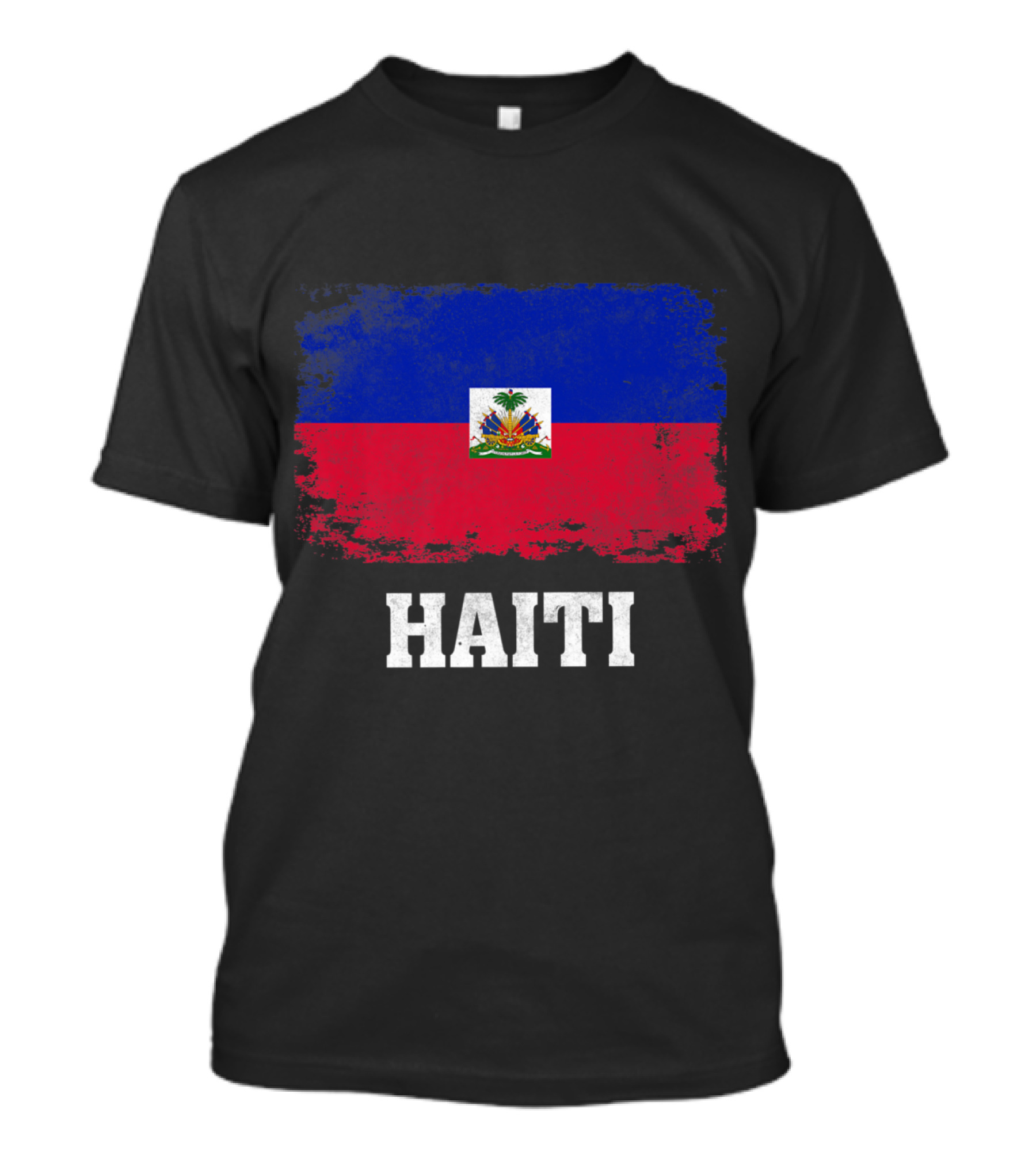 Haiti Flag Distressed Style Haitian Pride T-Shirt