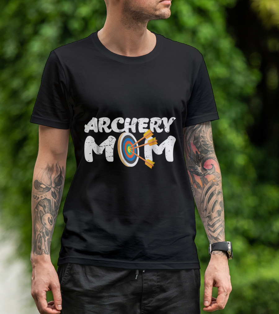 Archery Mom Arrow Bow Target Fun T-Shirt