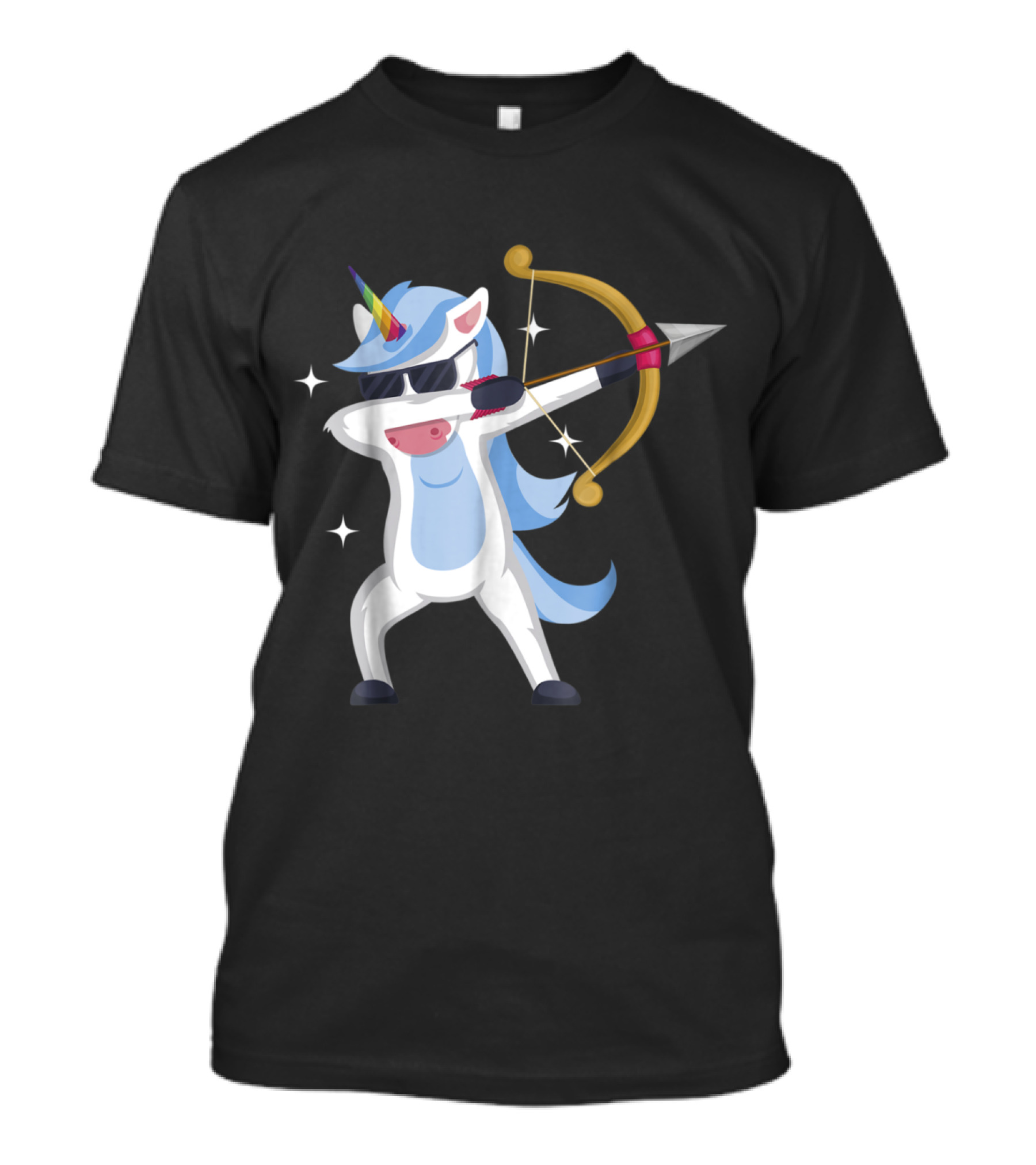 Unicorn Dabbing With Bow And Arrow Archery Pose T-Shirt