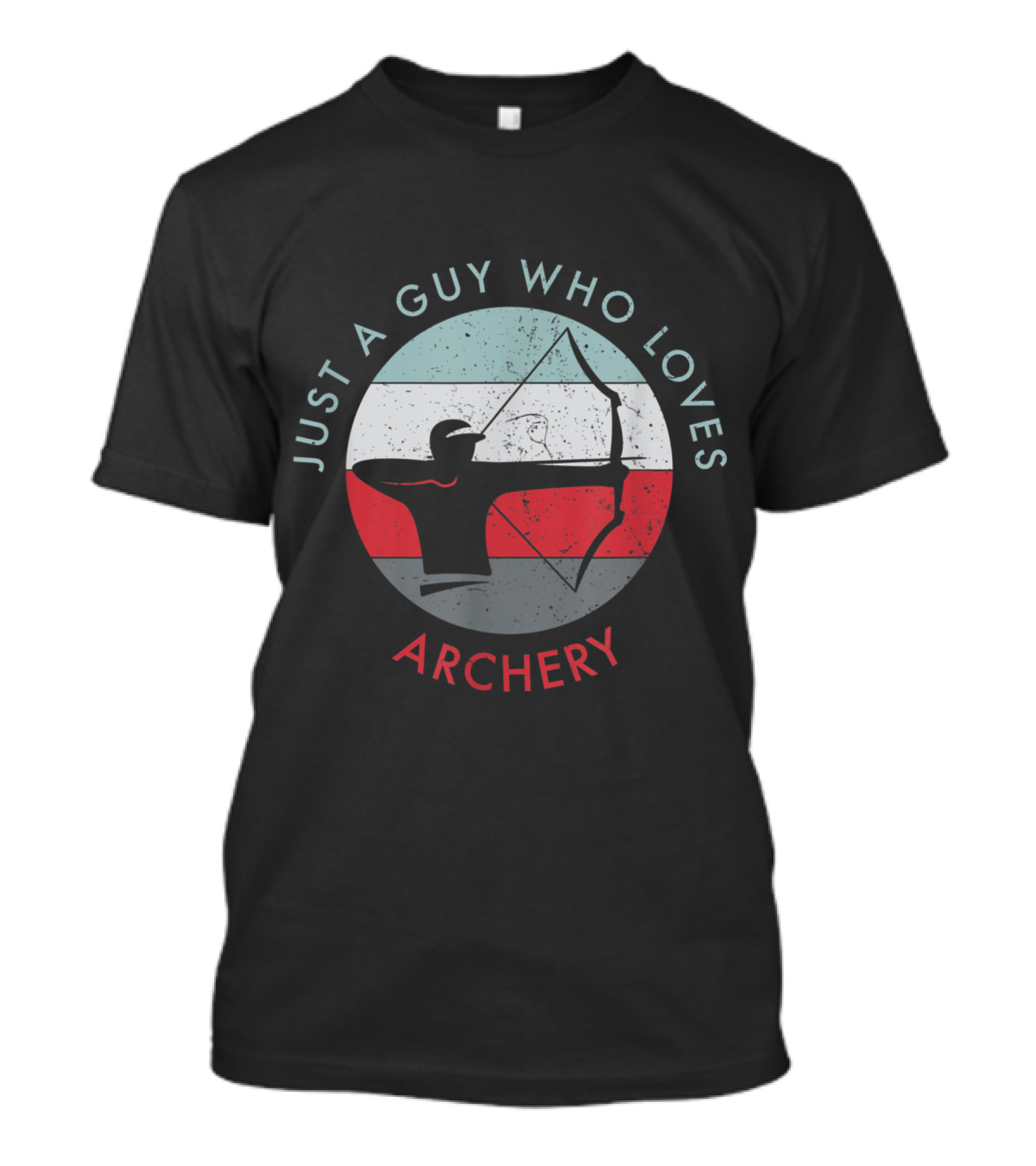 Just A Guy Who Loves Archery Vintage Bow Shooter T-Shirt