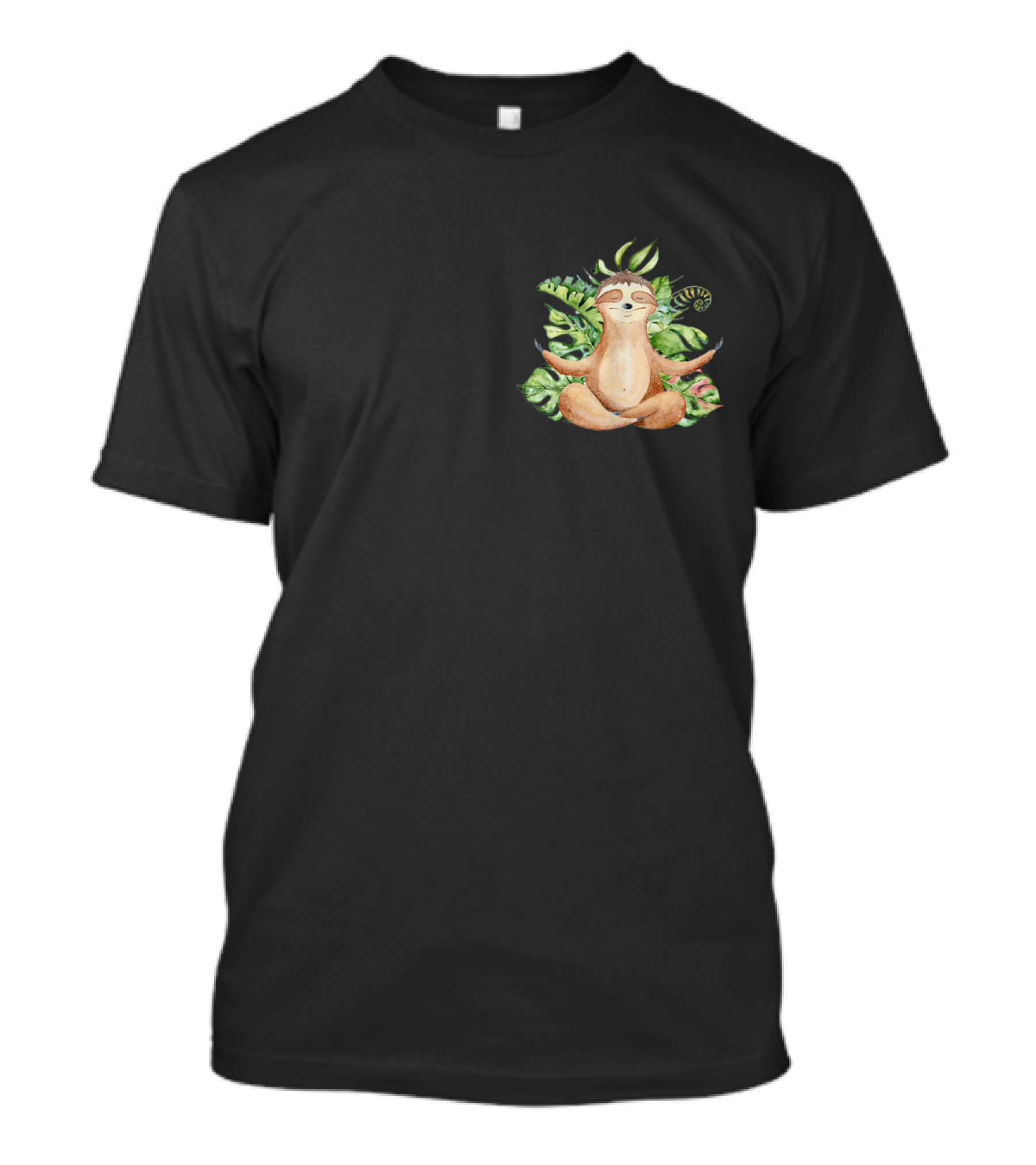 Cute Sloth Meditating Yoga Mom And Wife Zen Bliss T-Shirt