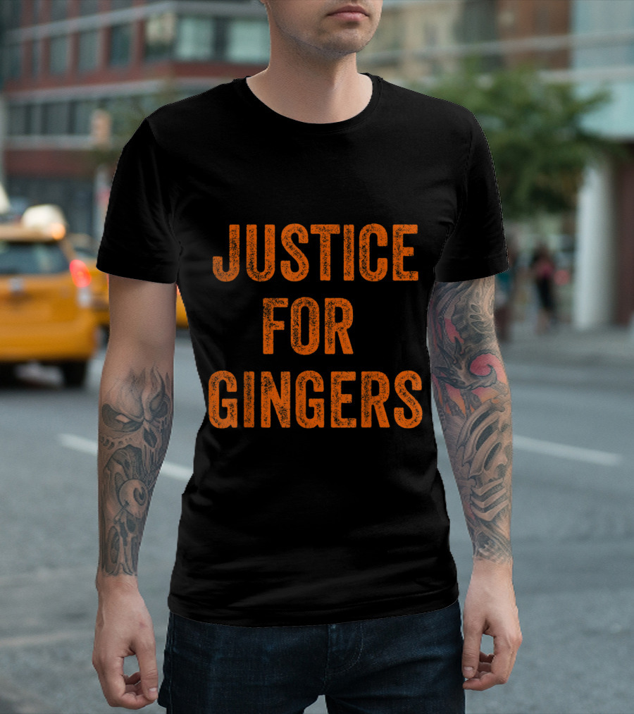 Justice For Gingers Pride Funny Ginger T-Shirt