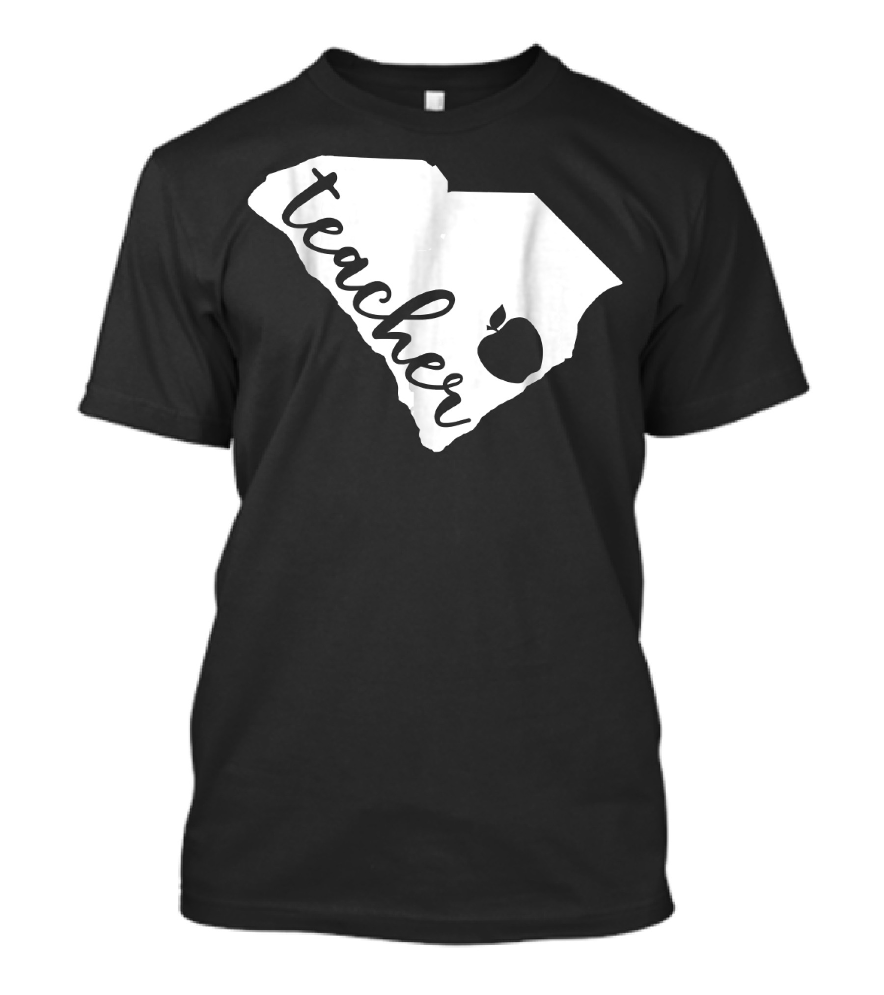 Teacher South Carolina State Pride Apple T-Shirt