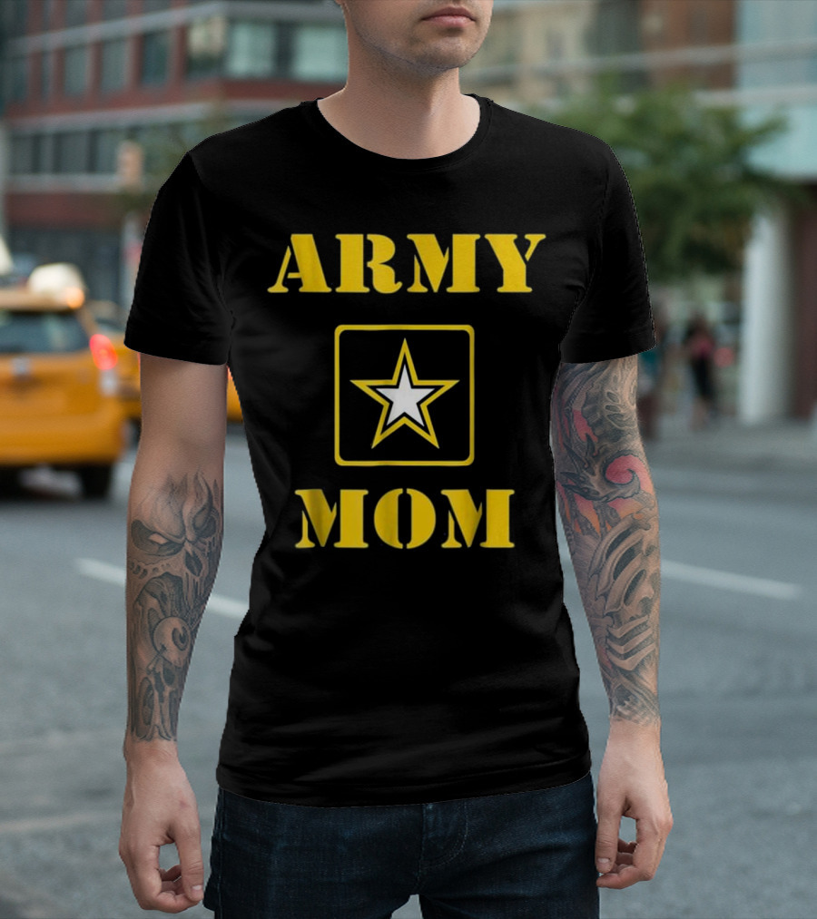 ARMY MOM Star Emblem U.S. ARMY T-Shirt