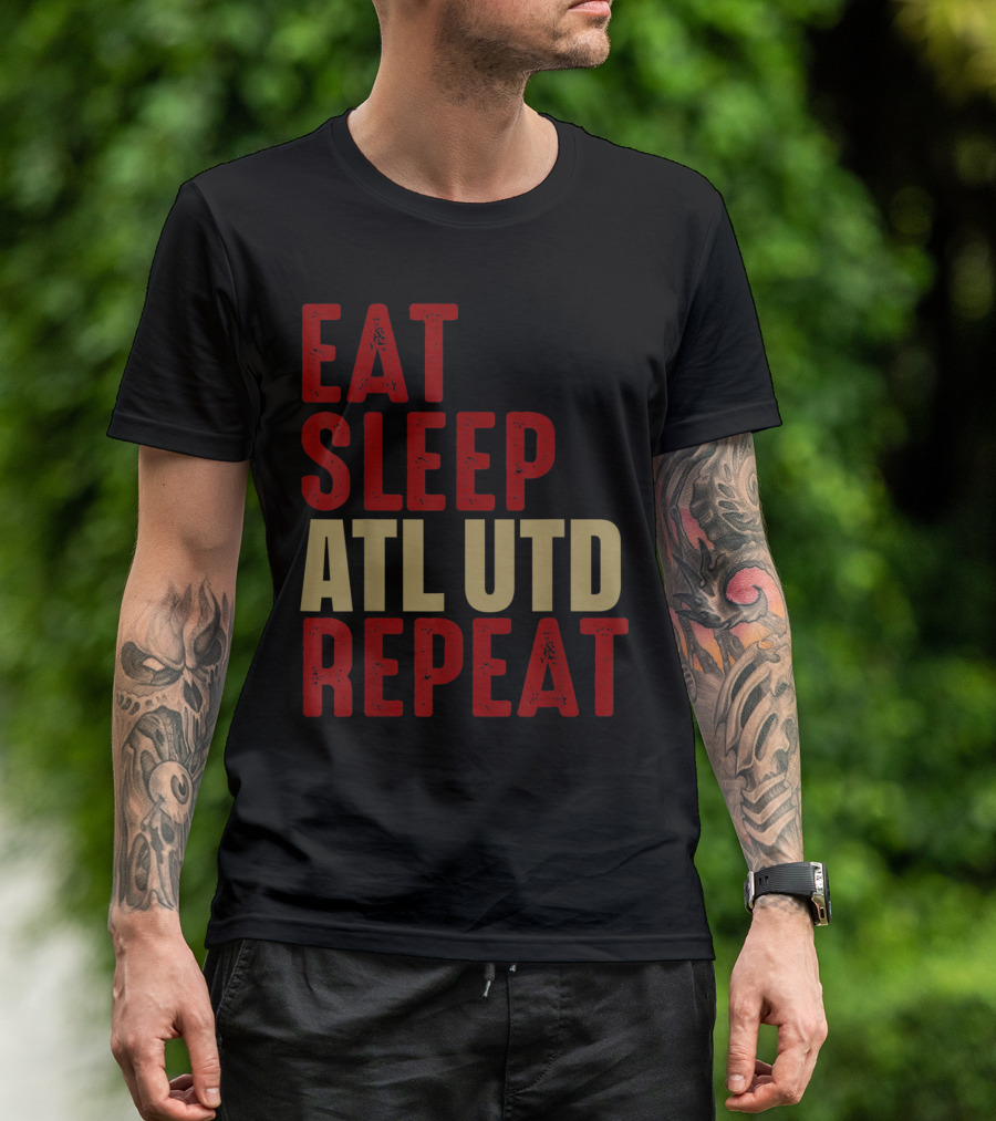 Atlanta United Eat Sleep ATL UTD Repeat T-Shirt