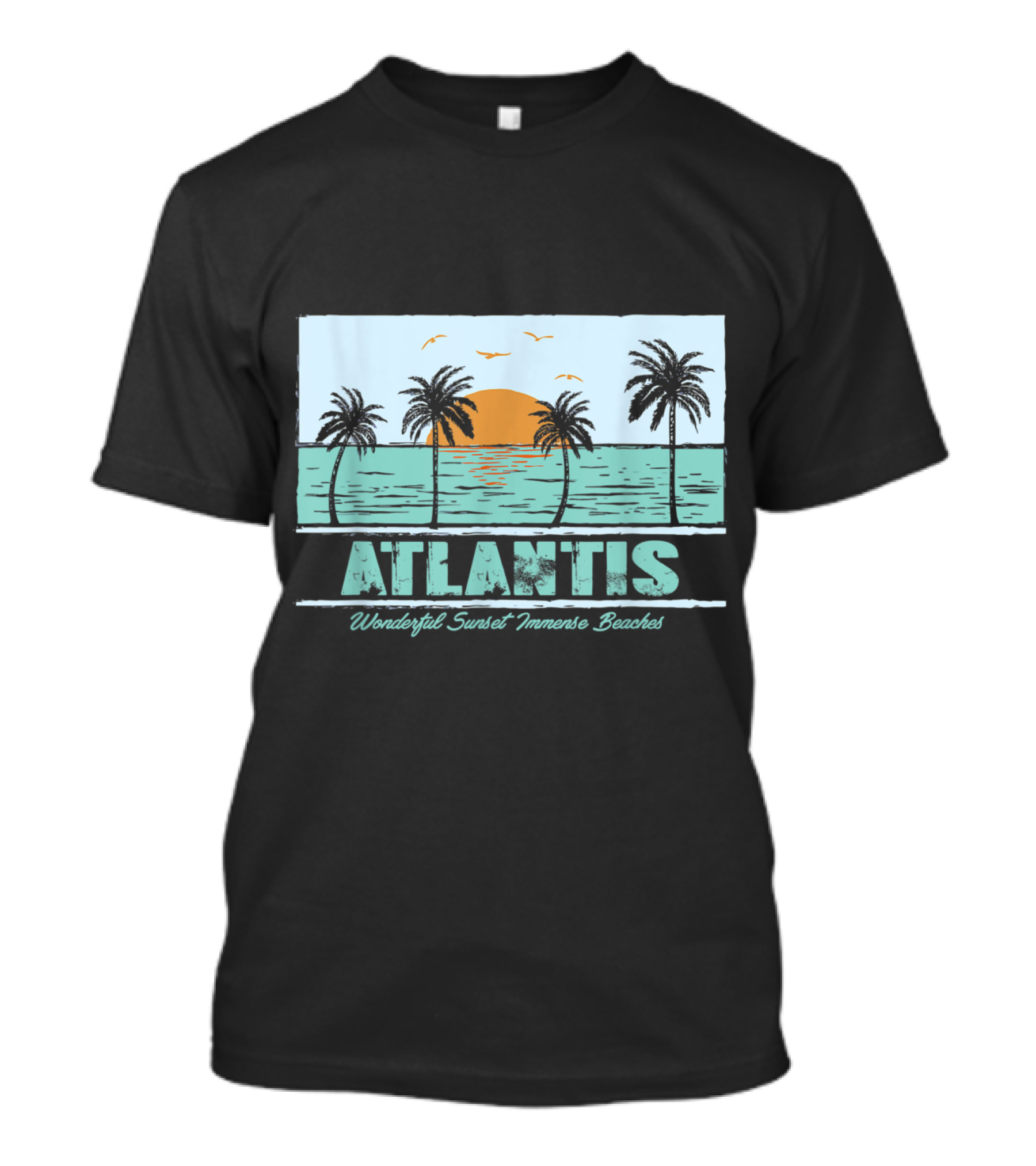 Atlantis Wonderful Sunset Immense Beaches Bahamas Vacation Holiday T-Shirt