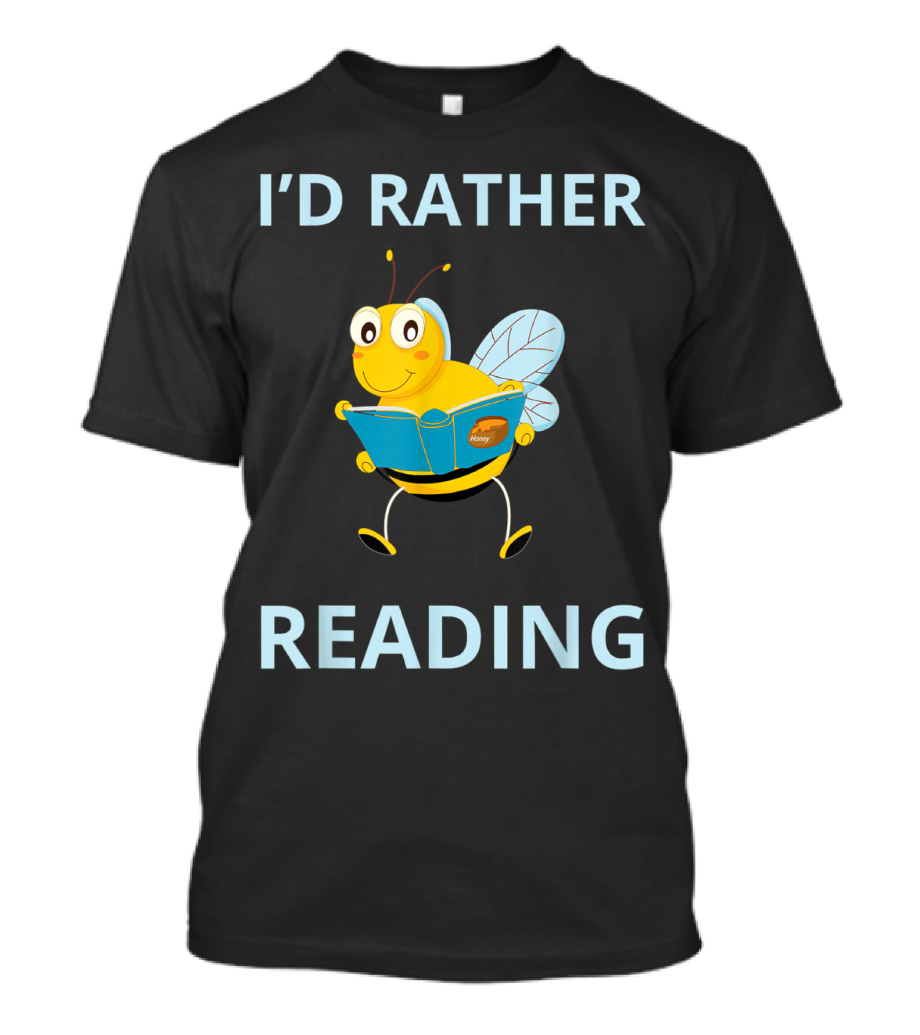 I'd Rather Be Reading Bee Cartoon Meme T-Shirt
