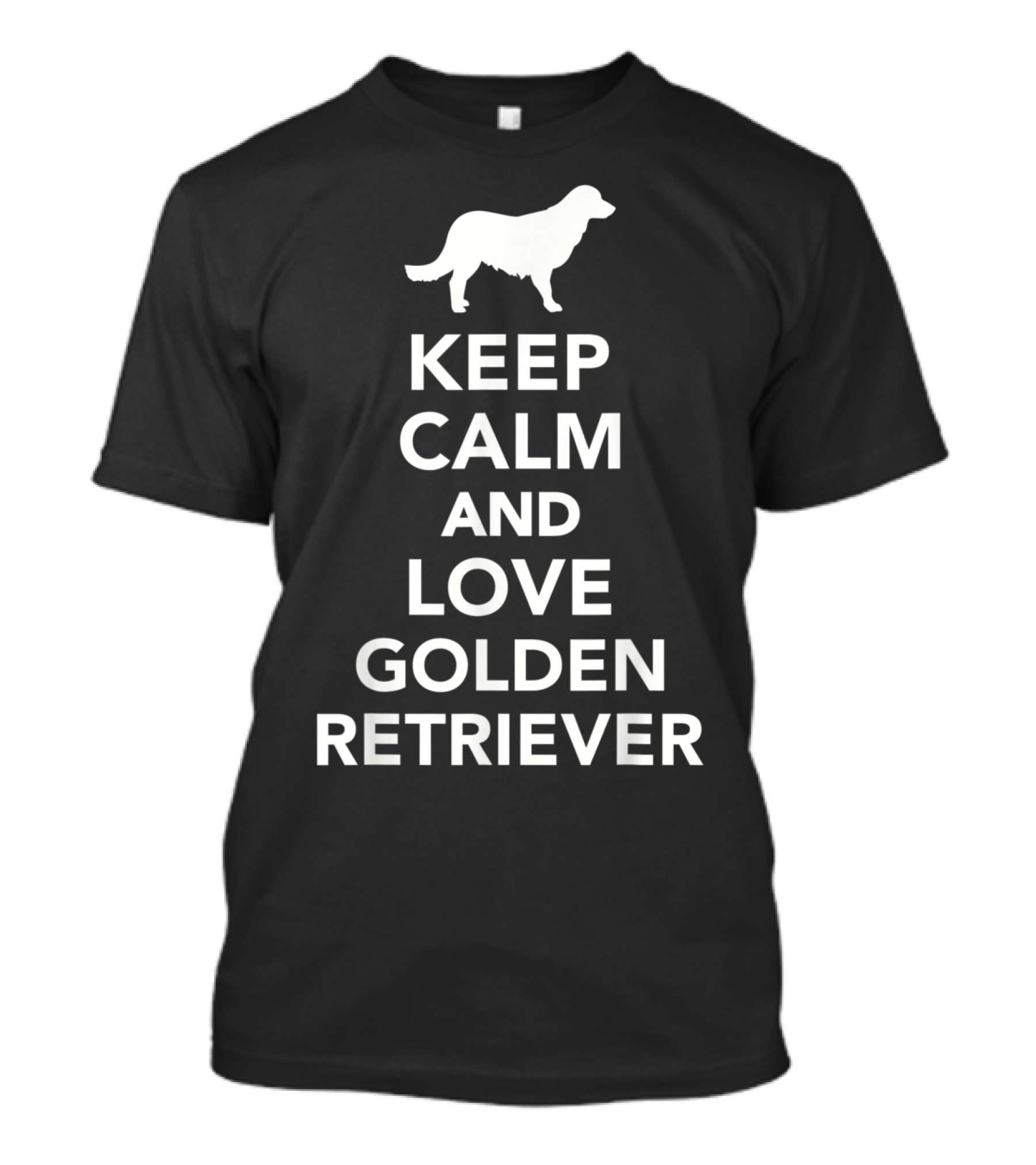 Keep Calm And Love Golden Retriever T-Shirt
