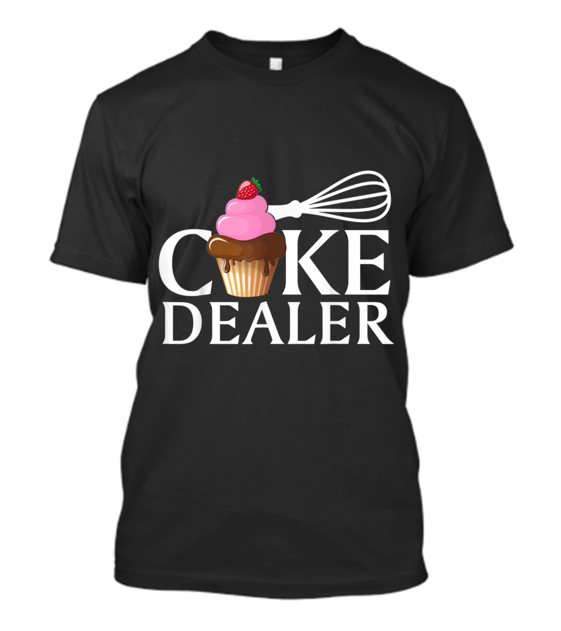 Cake Dealer Cupcake Strawberry Whisk T-Shirt