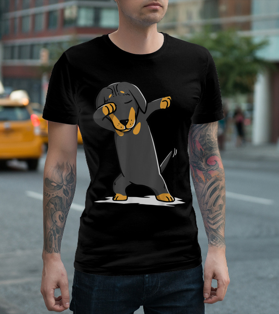Dachshund Dabbing Cute Funny Dab T-Shirt
