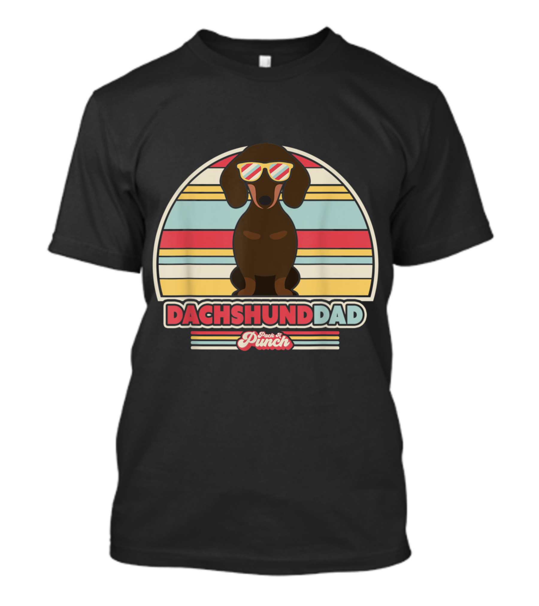 Dachshund Dad Paws And Punch T-Shirt