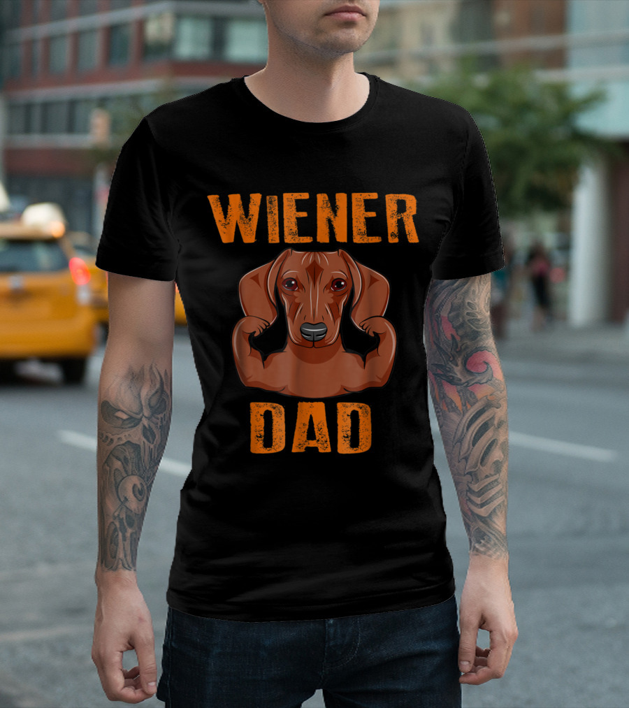 Wiener Dad Father's Day Dachshund T-Shirt