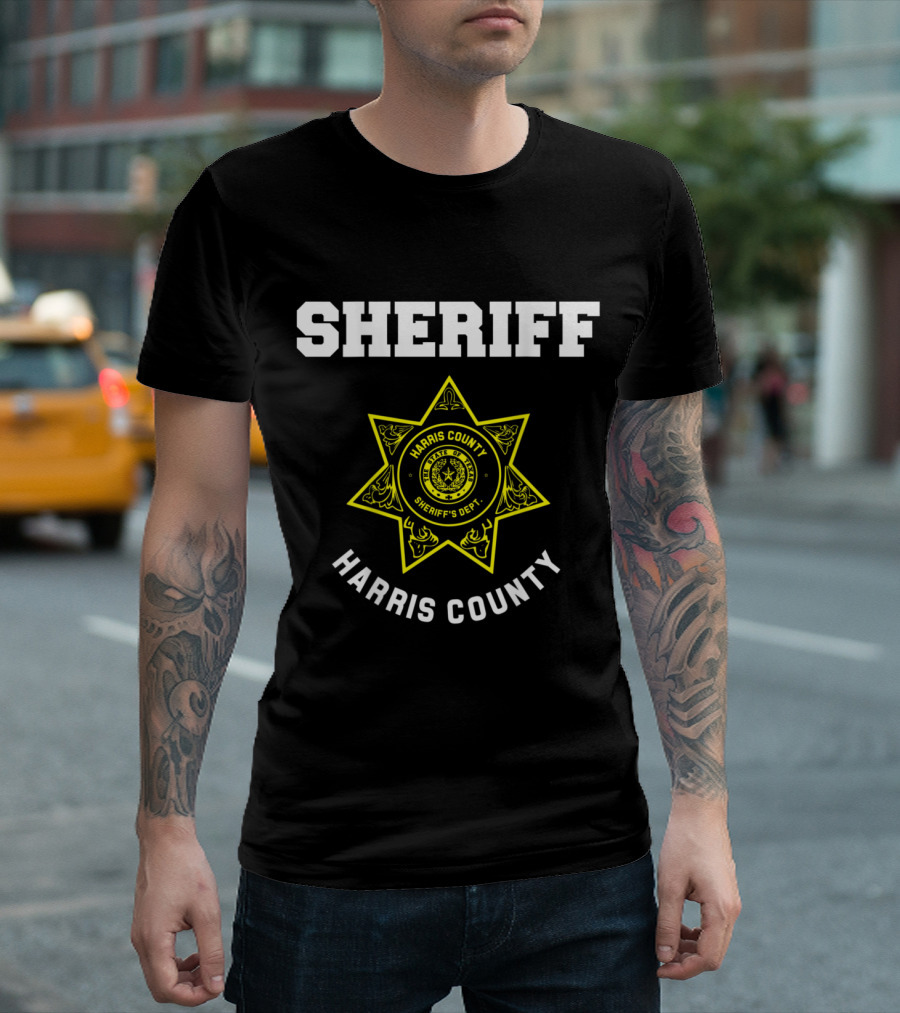 Harris County Sheriff Texas Sheriff's Dept Badge Emblem T-Shirt