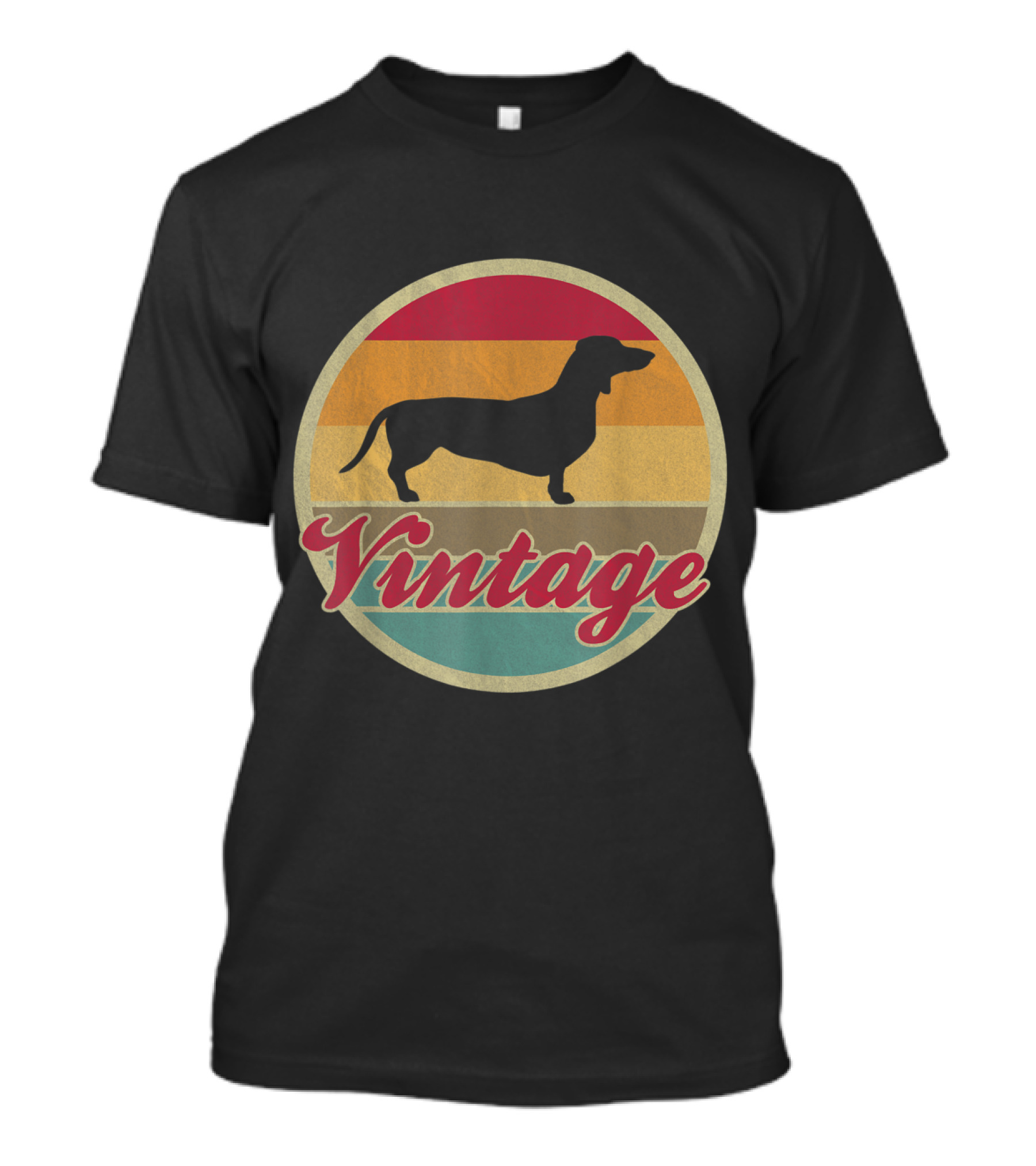 Vintage Dachshund Dog Retro 70's T-Shirt