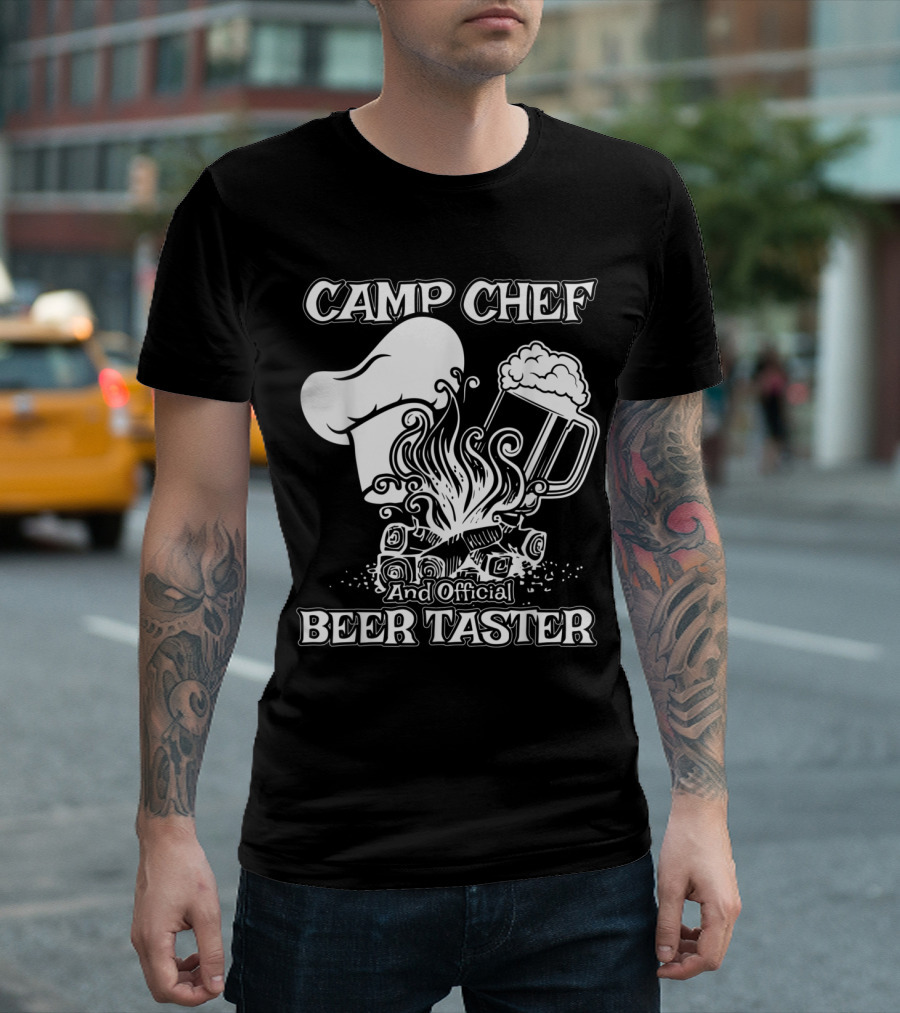 Camp Chef And Official Beer Taster Summer Campsite Co T-Shirt