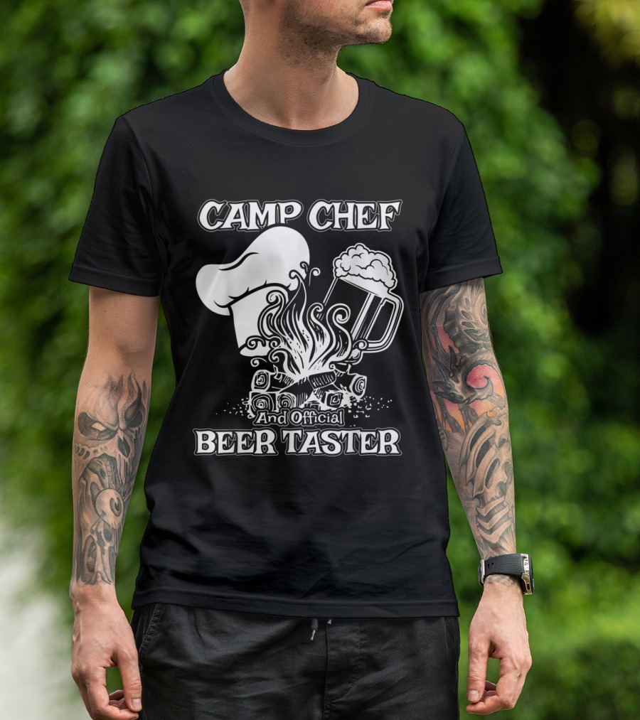 Camp Chef And Official Beer Taster Summer Campsite Co T-Shirt