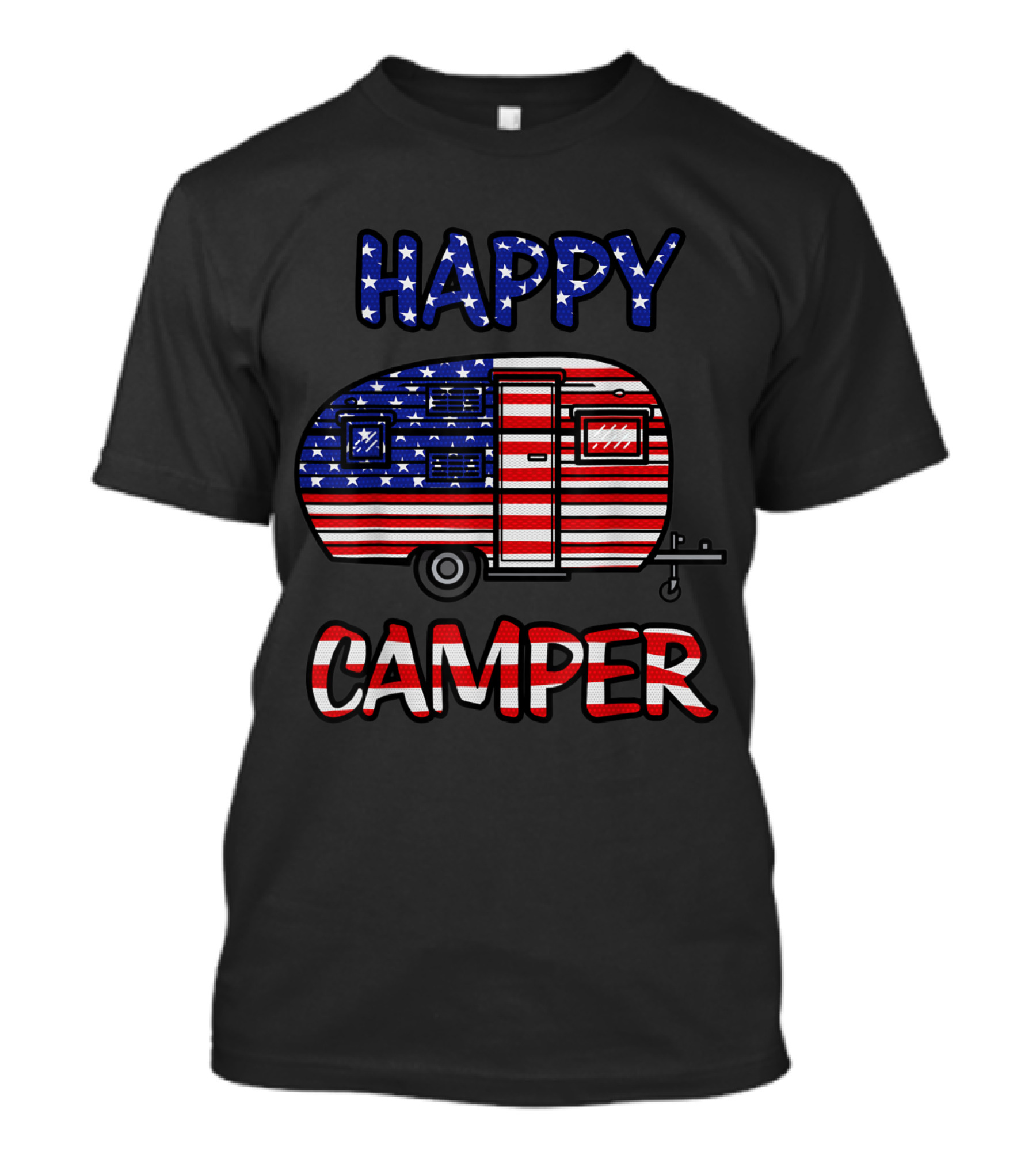 Happy Camper Merica American Pride T-Shirt