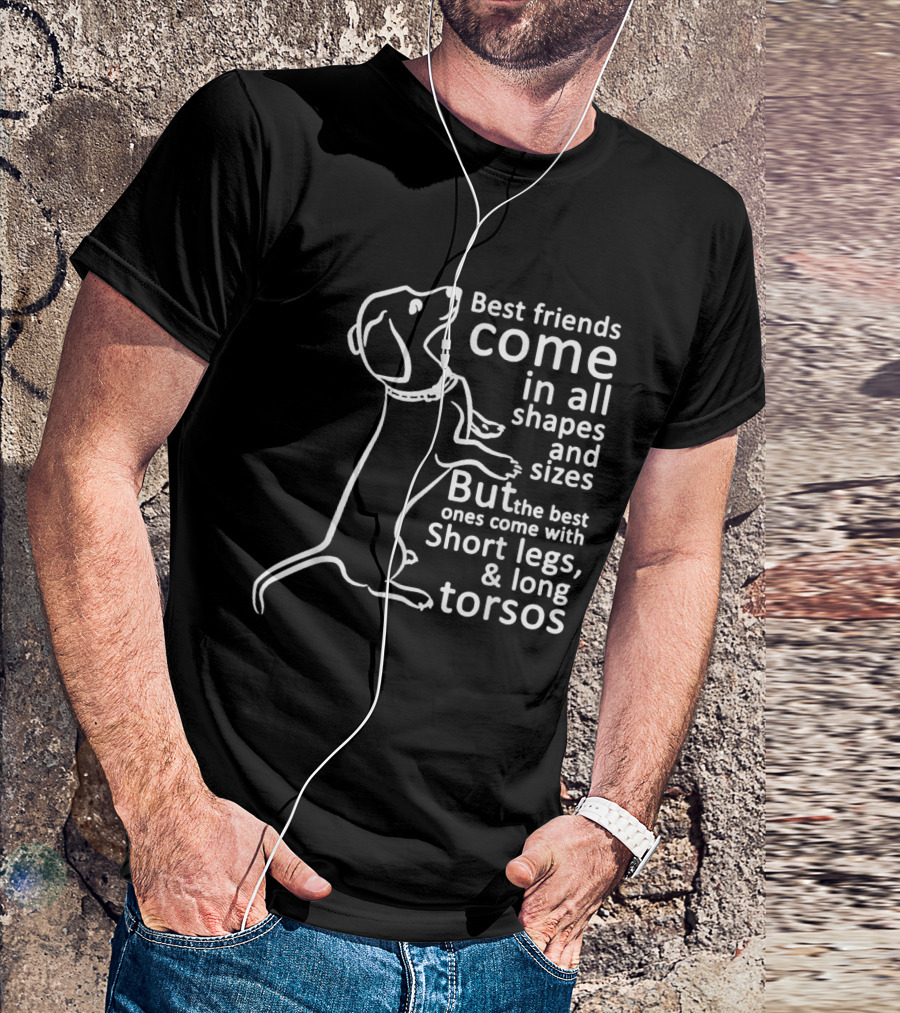 Best Friends Come In All Shapes And Sizes Short Legs Long Torsos Dachshund Dachshund Best T-Shirt