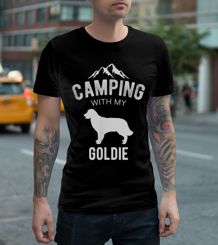 Camping With My Goldie Mountains T-Shirt