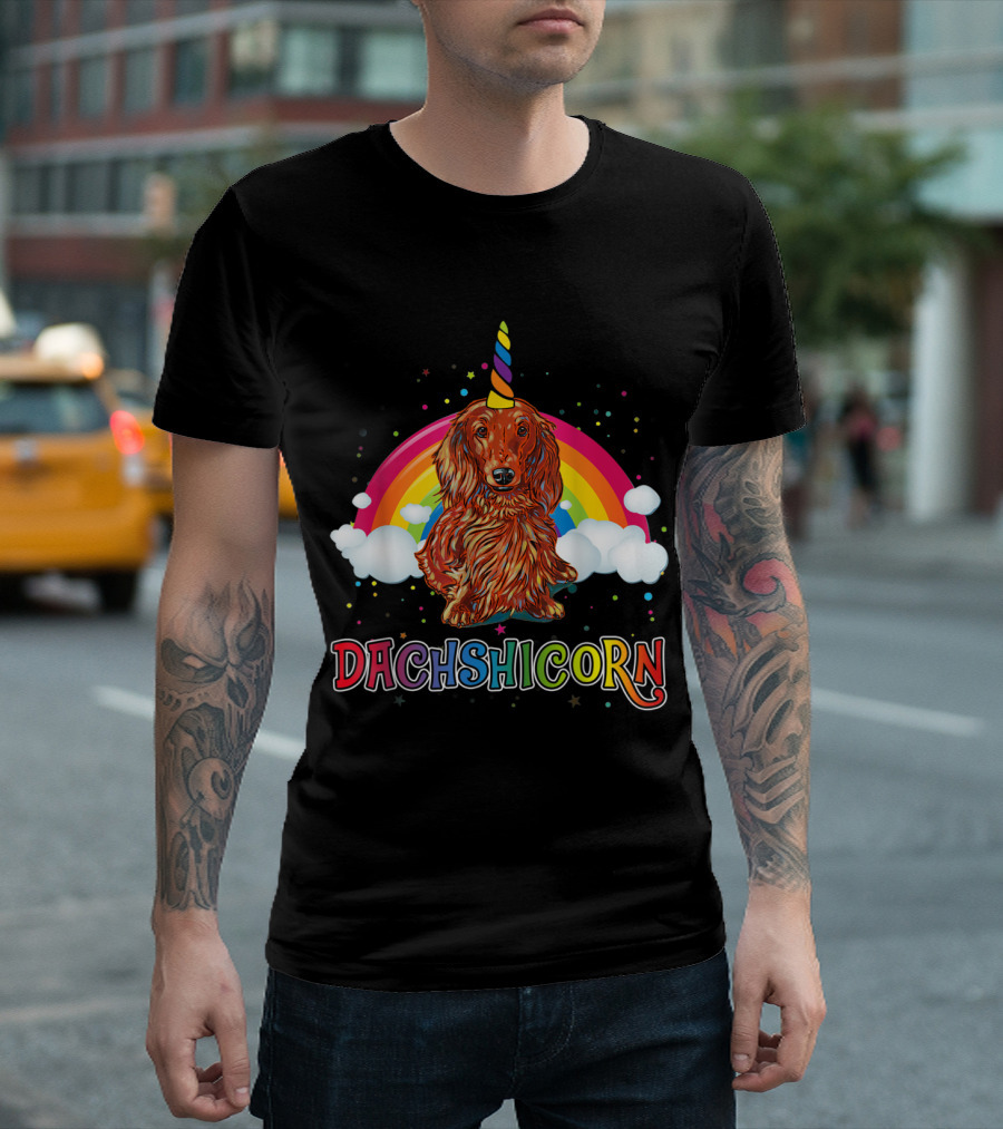Dachshicorn Rainbow Dachshund Women T-Shirt