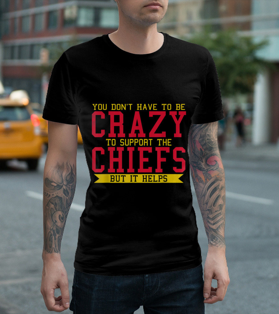 Crazy to Support the Chiefs Rugby Exeter Top T-Shirt