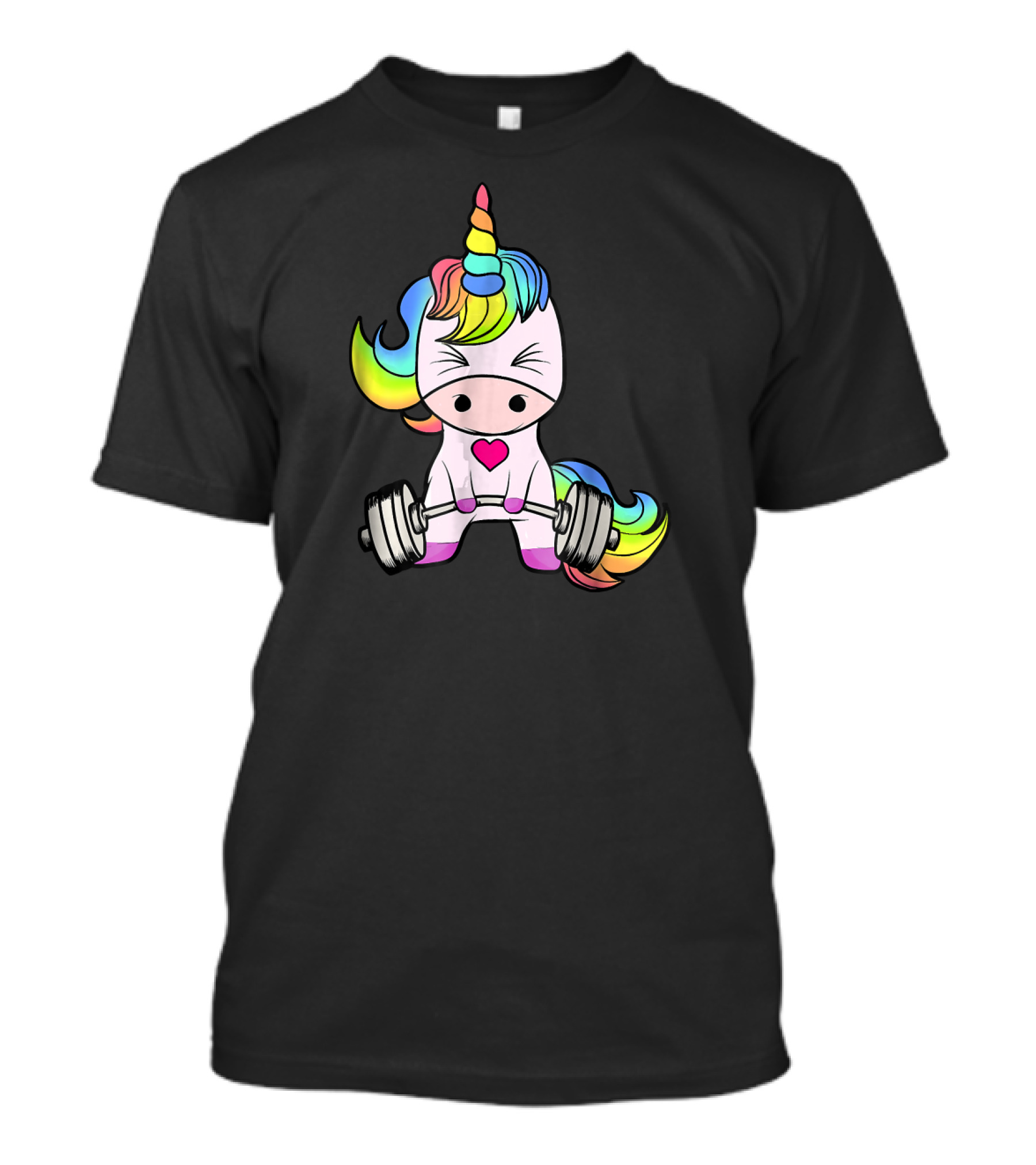 Unicorn Lifting Weights At Unicorn Gym T-Shirt