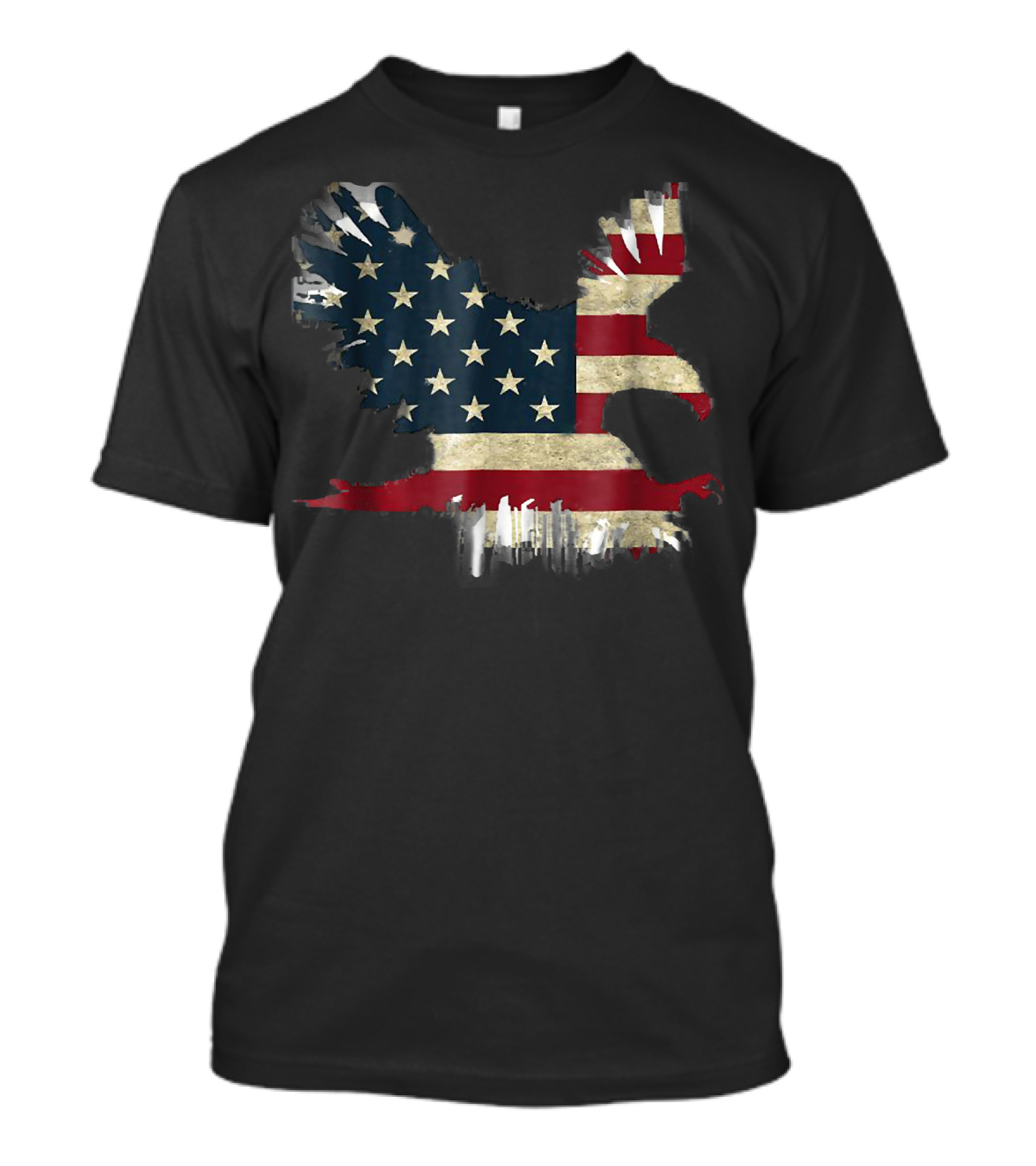 United States Of America USA Flag Eagle Flying T-Shirt