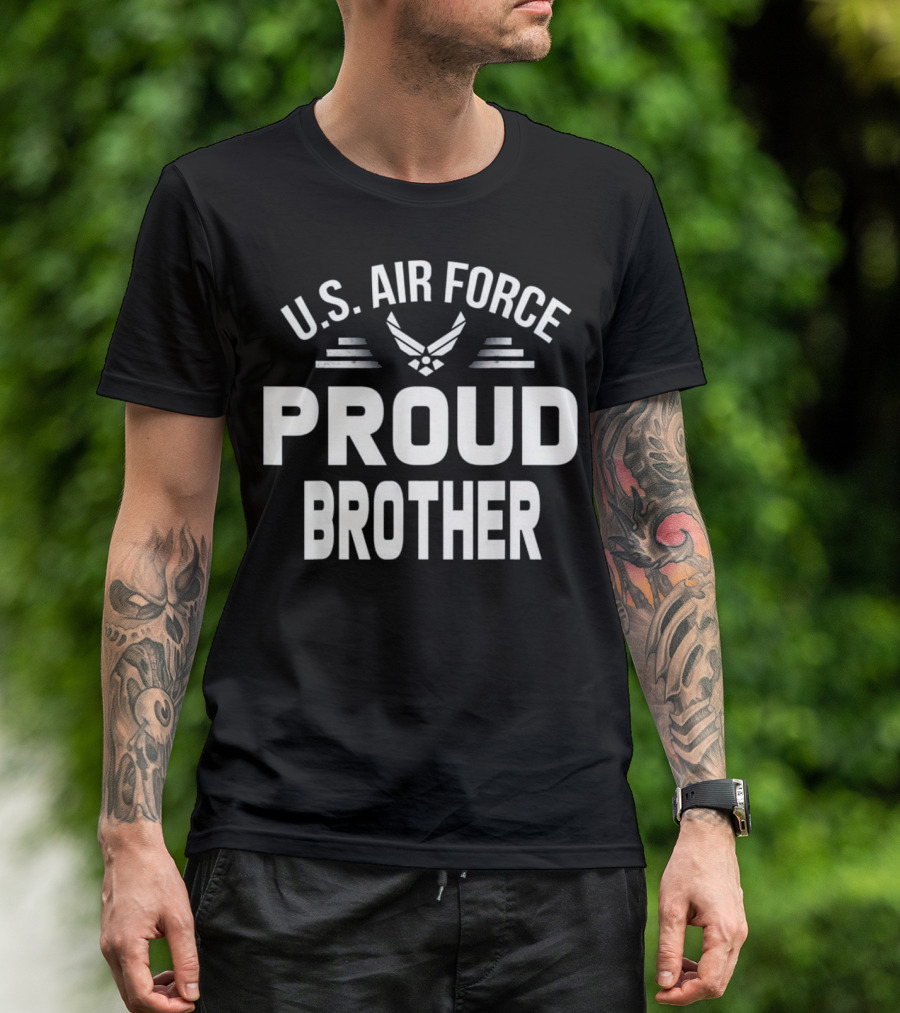 U.S. Air Force Proud Brother Wing Emblem T-Shirt