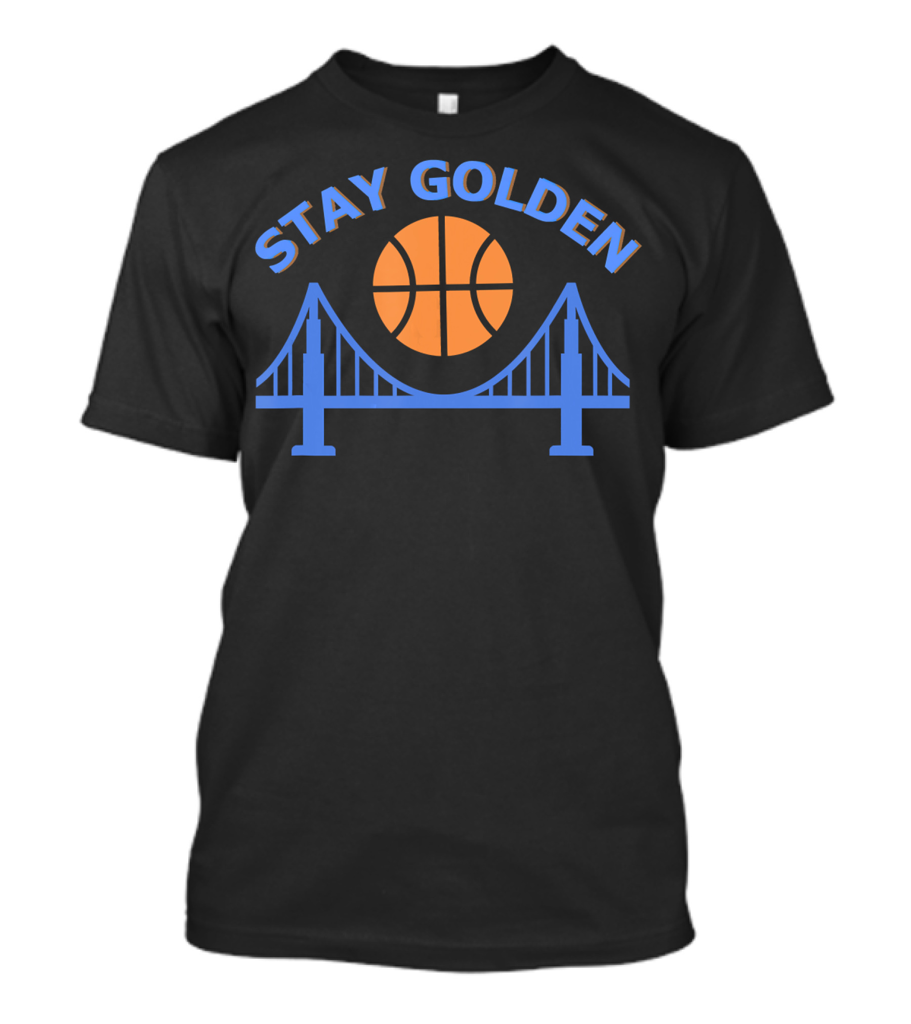 Stay Golden Oakland Basketball Bridge And Sunset T-Shirt