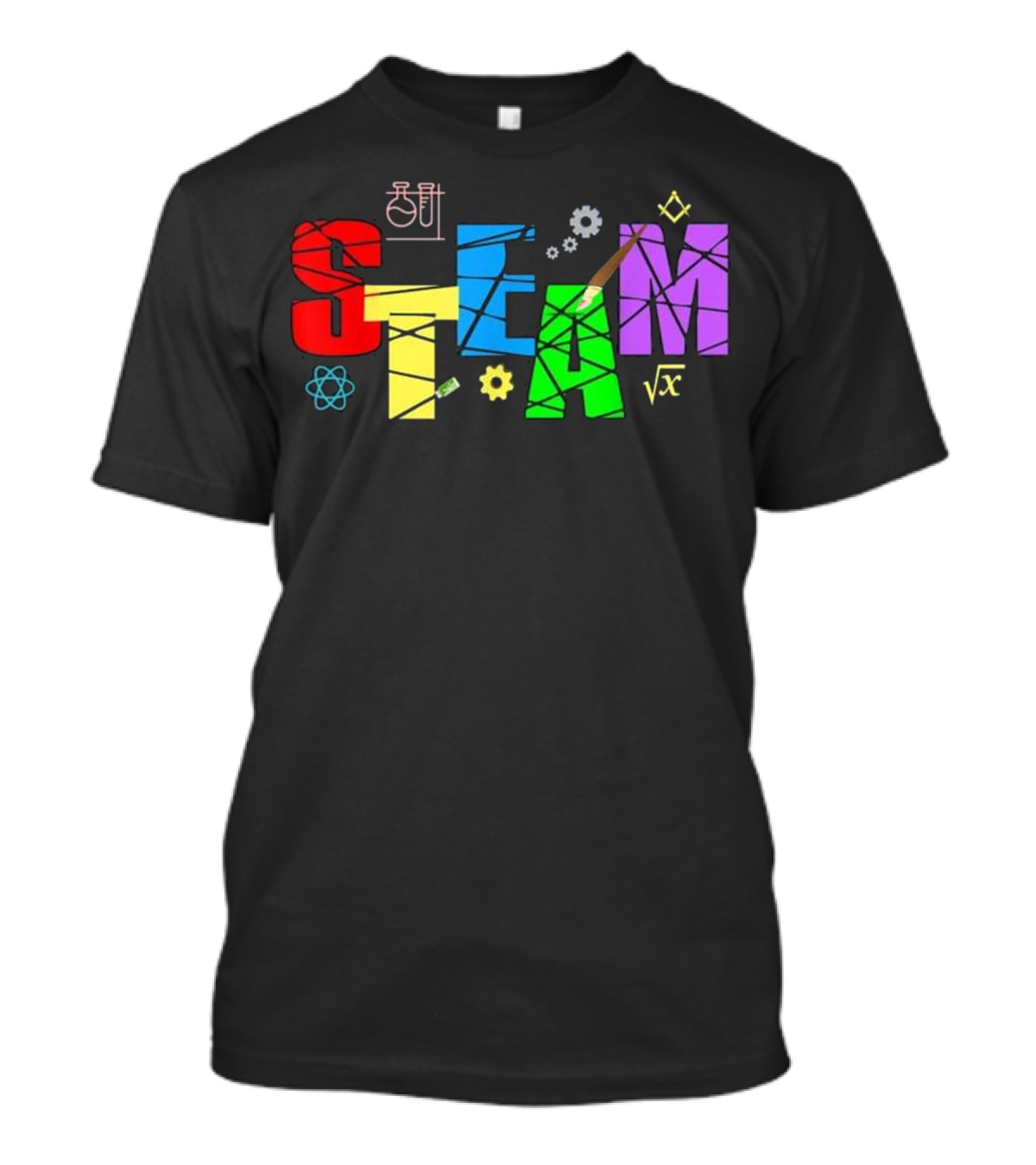 STEAM Science Technology Engineering Art Math Creativity Elements T-Shirt