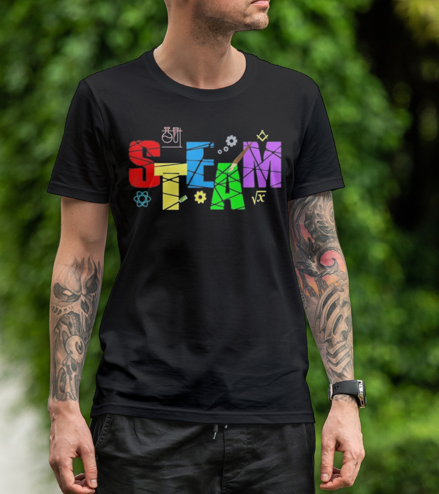 STEAM Science Technology Engineering Art Math Creativity Elements T-Shirt