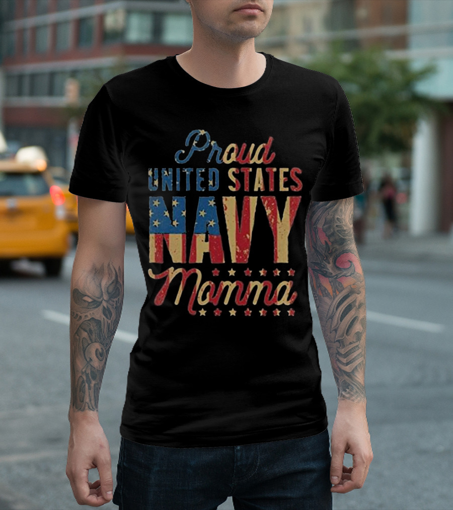 Proud United States Navy Momma T-Shirt