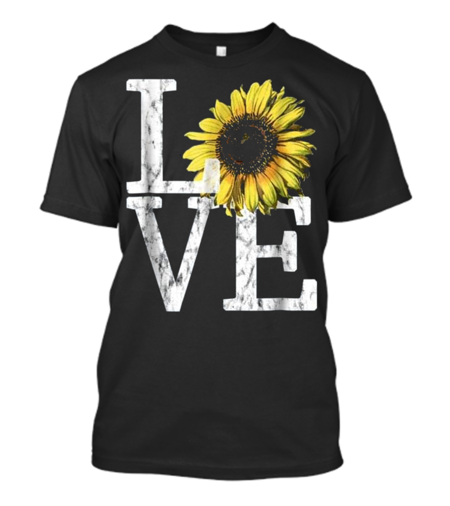Sunflower Vintage Love Hippie T-Shirt