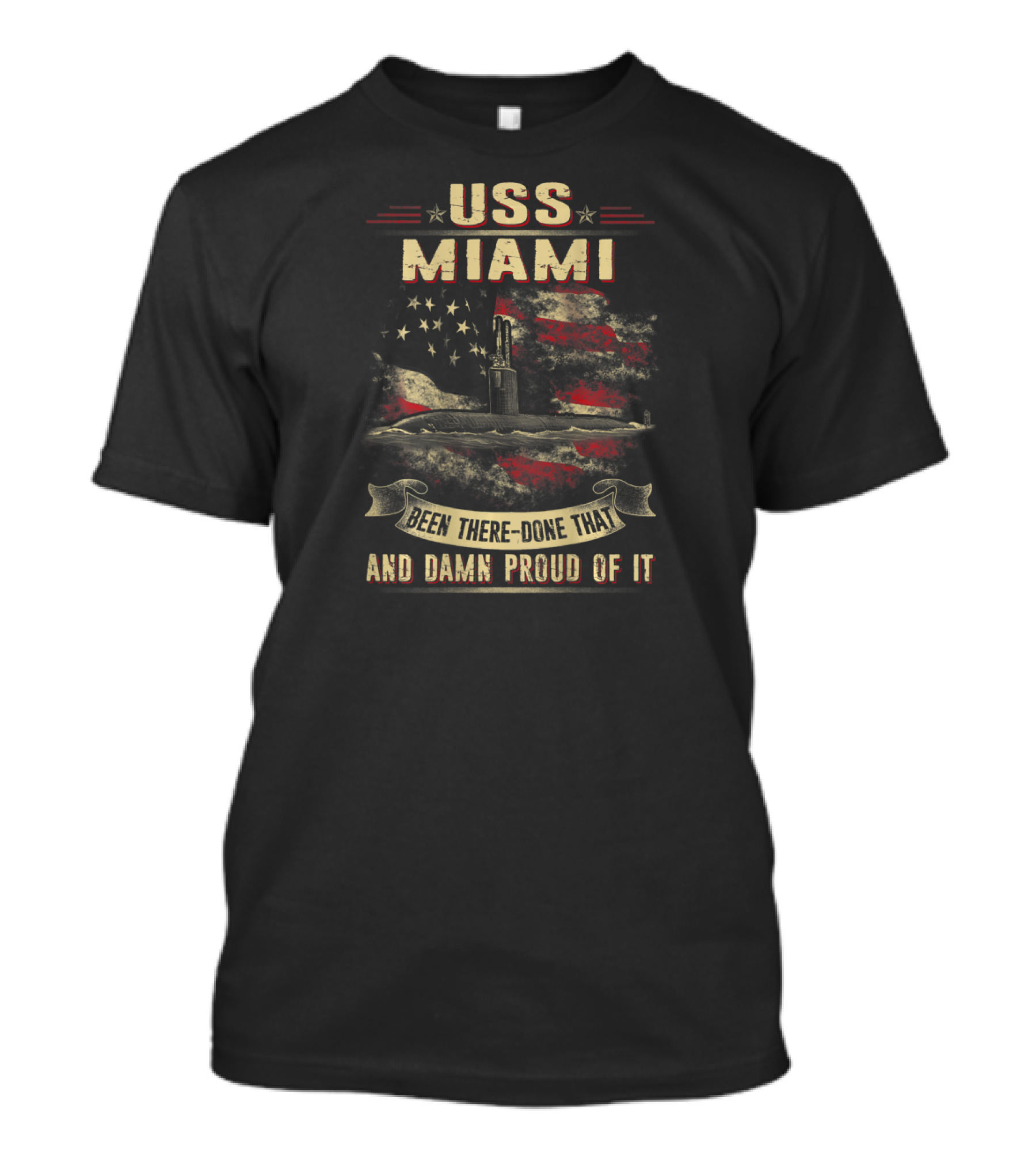 USS Miami Proud Submarine Veteran Been There Done That T-Shirt