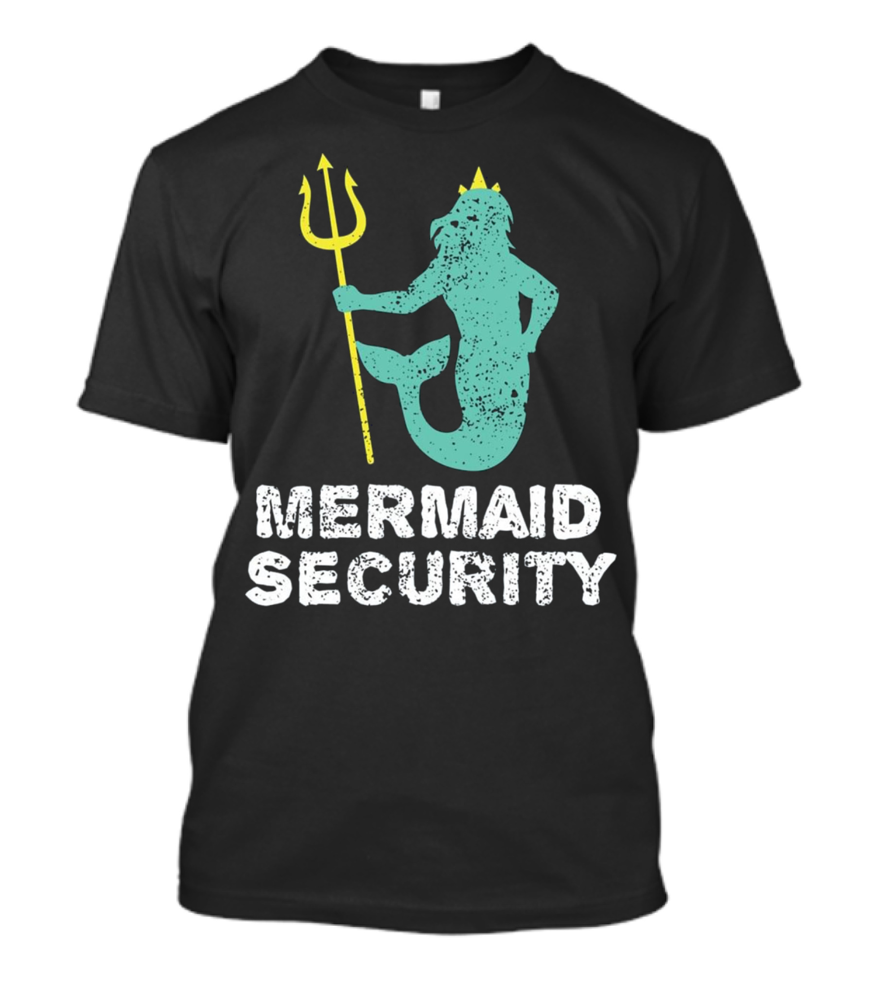 Mermaid Security Swimming Lessons Pool Party T-Shirt