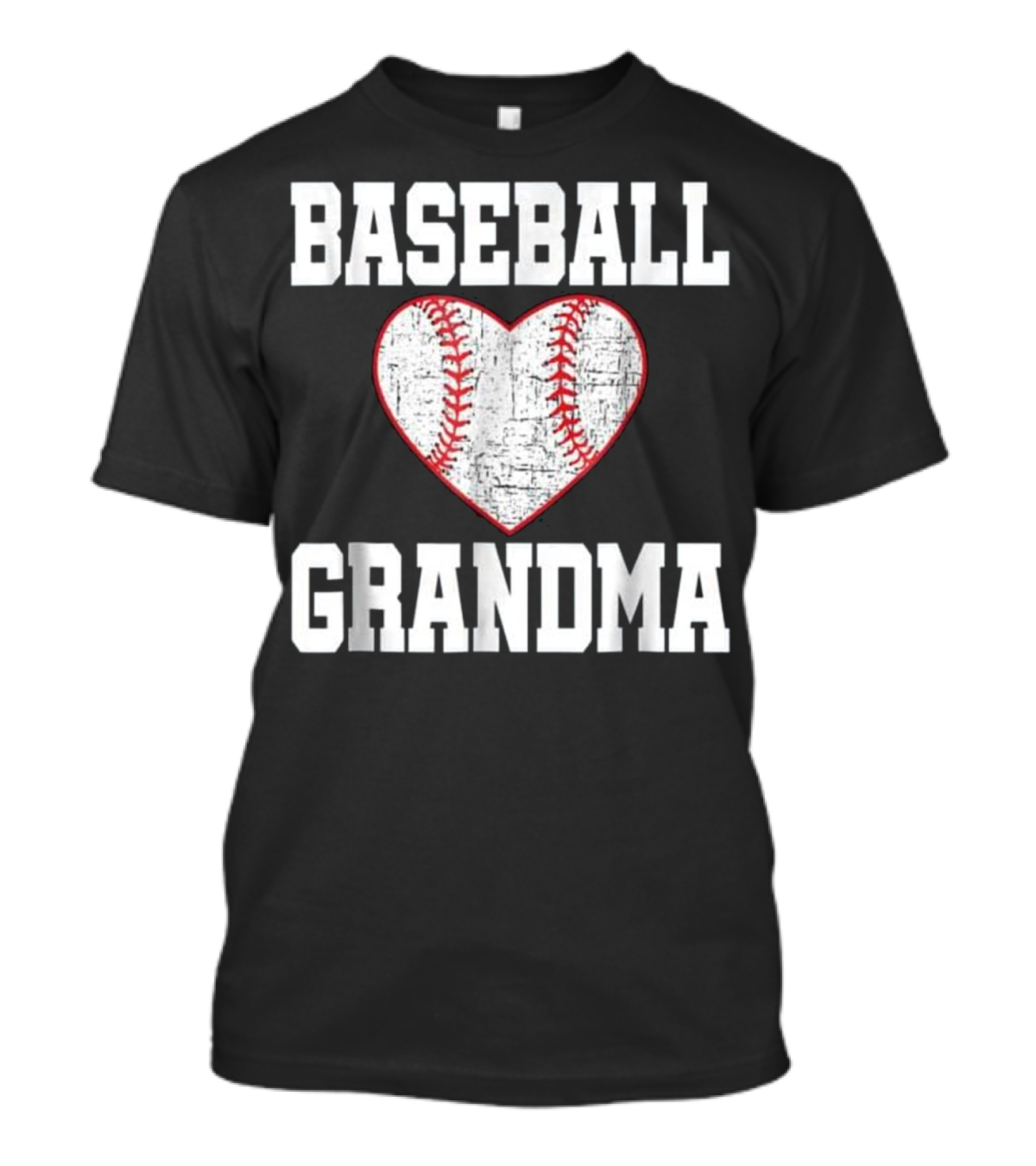 Baseball Grandma Heart Vintage Funny Gift Men T-Shirt