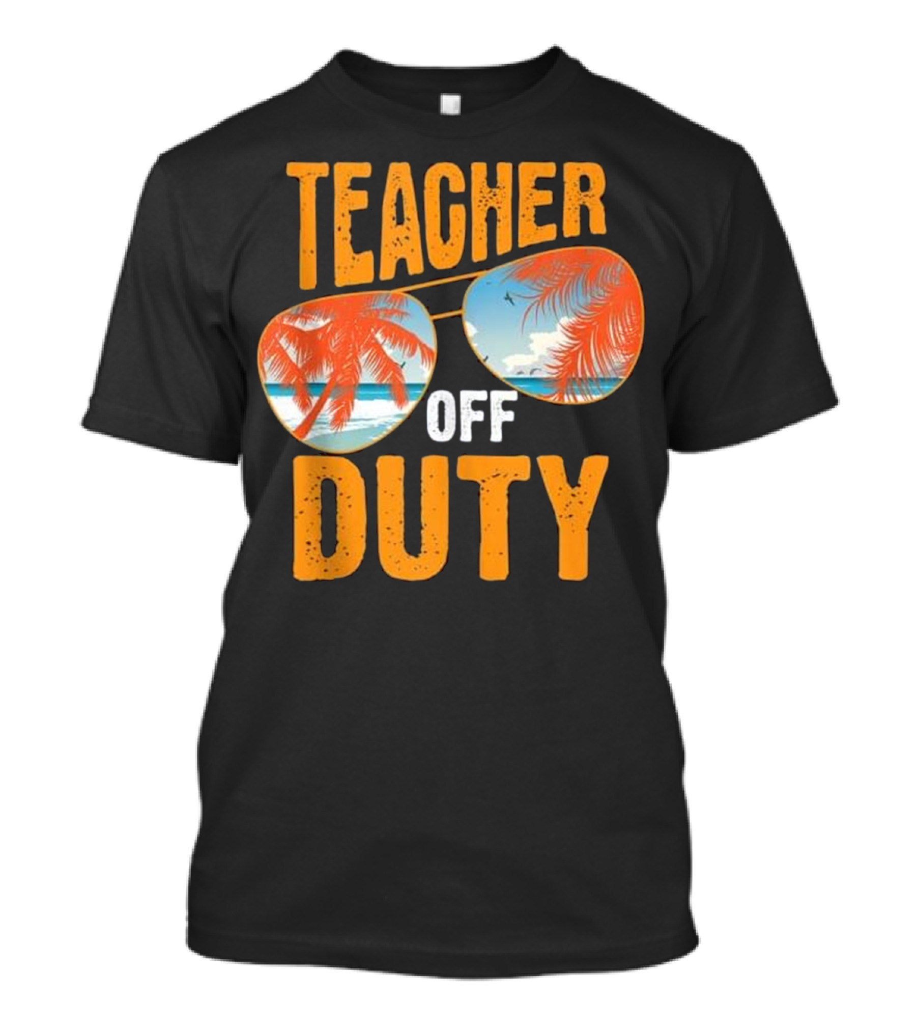 Teacher Off Duty Palm Beach Sunset Sunglasses T-Shirt