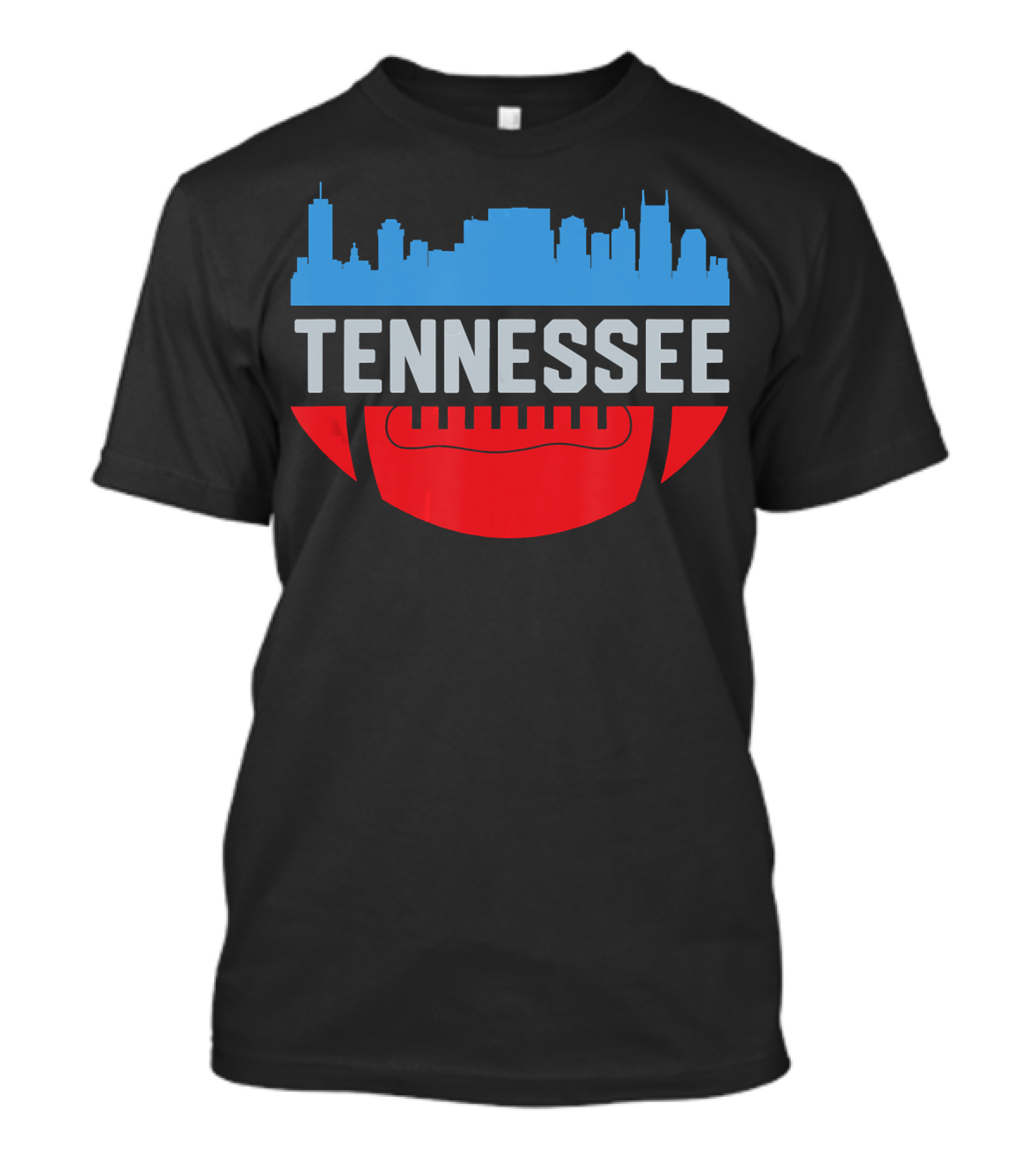 Tennessee Skyline Football Vintage Downtown T-Shirt