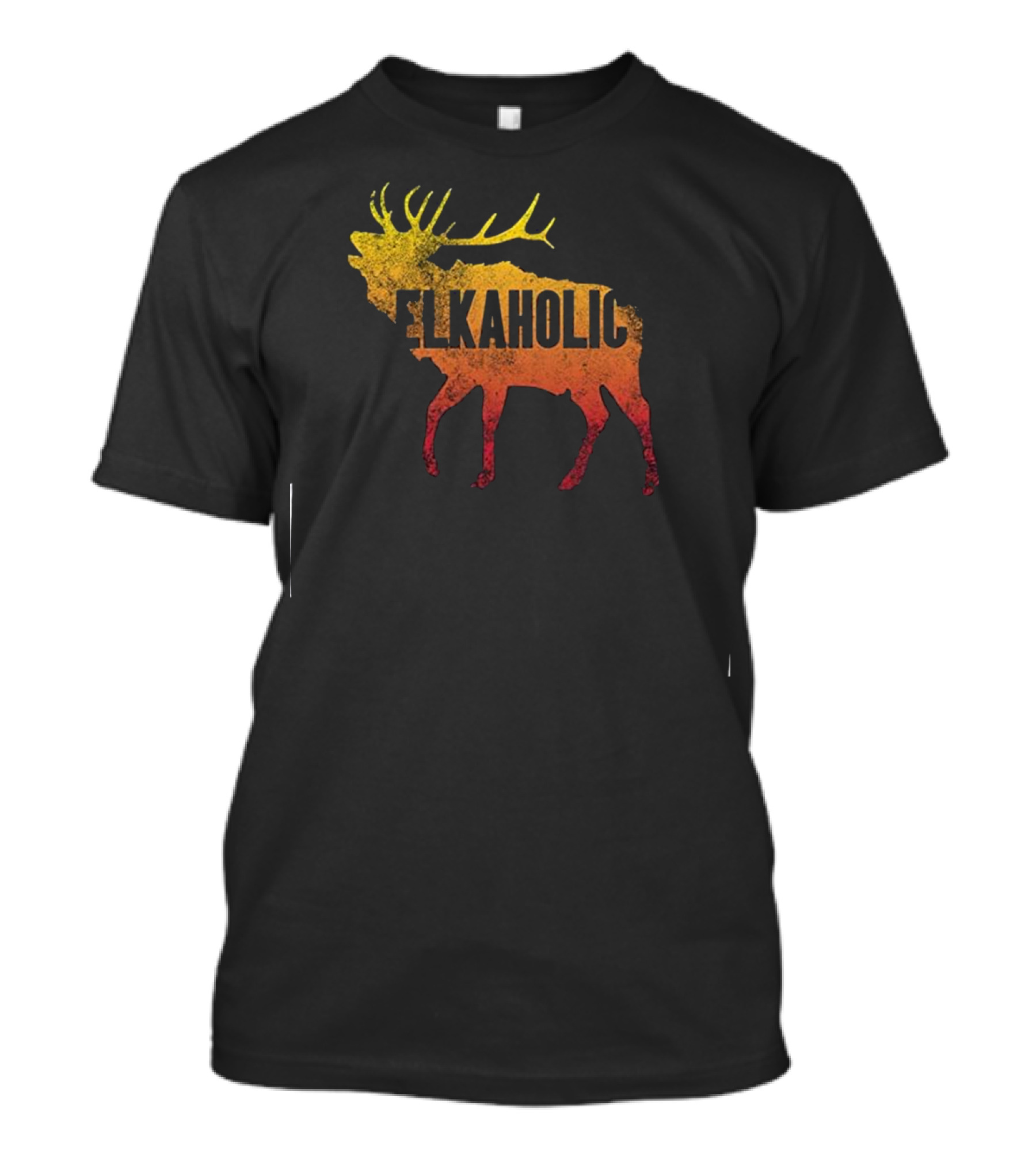 Vintage Elkaholic Funny Elk Hunting T-Shirt