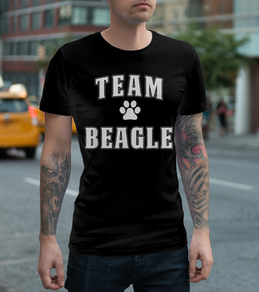 Team Beagle Paw Print - Funny Beagle Gift T-Shirt
