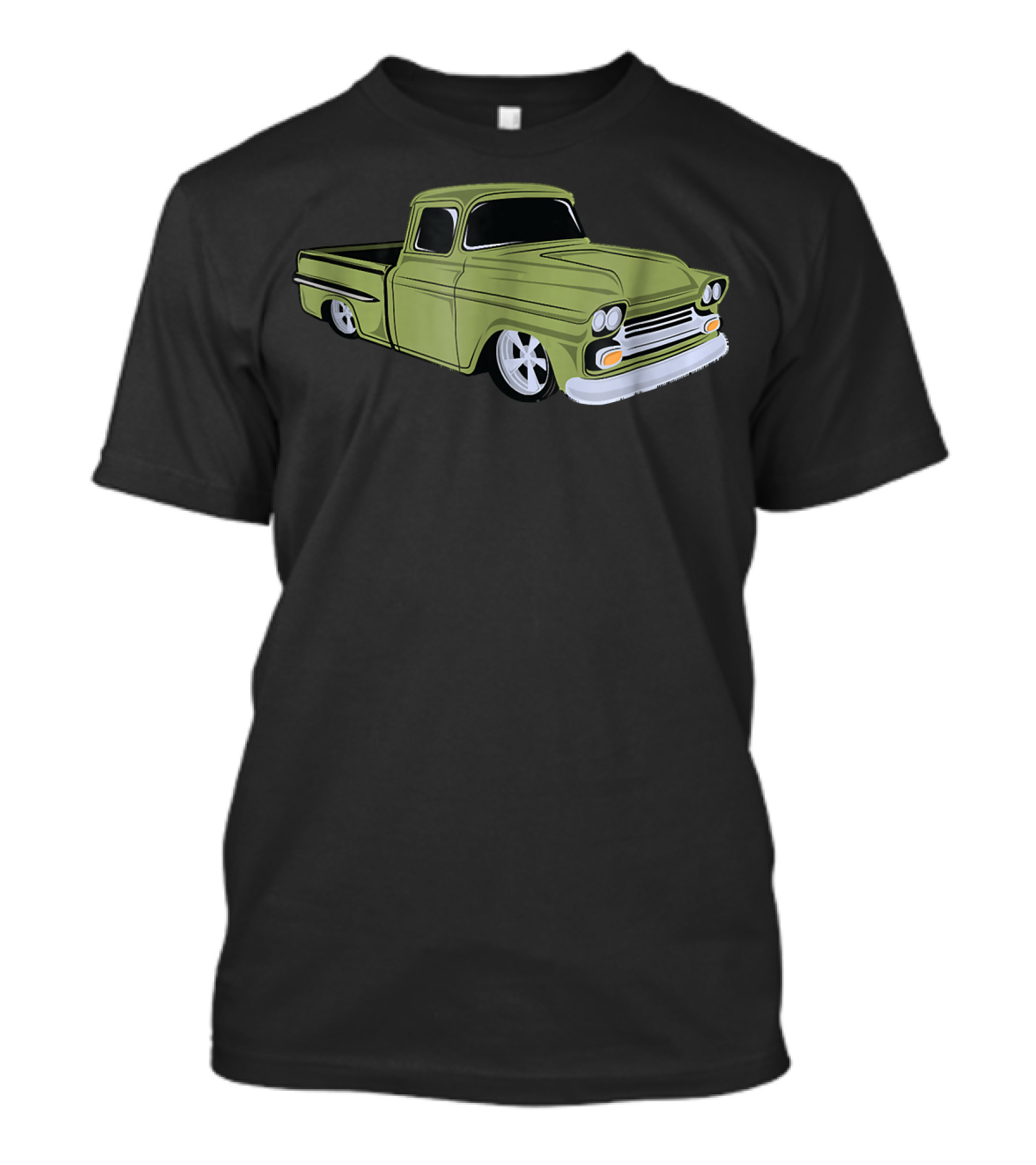 Vintage Lowrider Hot Rod Green Truck Classic 1950s T-Shirt