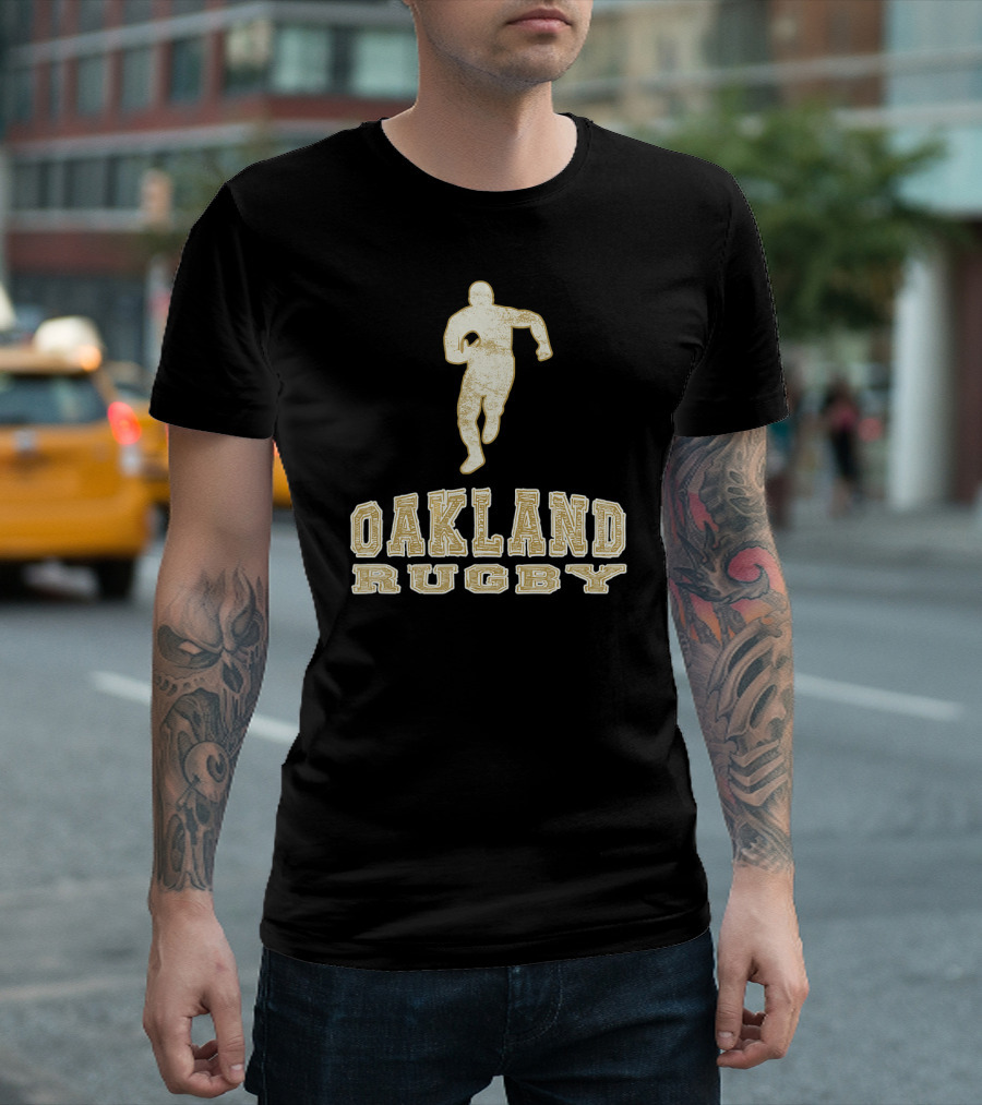 Oakland Rugby Vintage Rugby Player T-Shirt